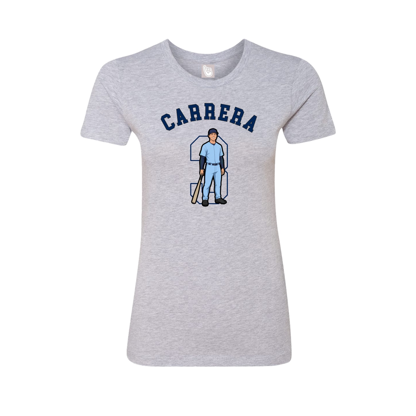 Fitted Women's Tee — Shirsey Arch in Grey