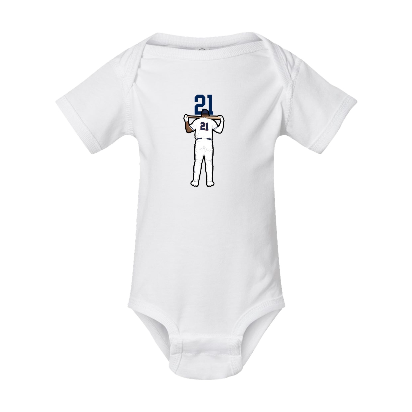Baby Onesie — Number Top in White