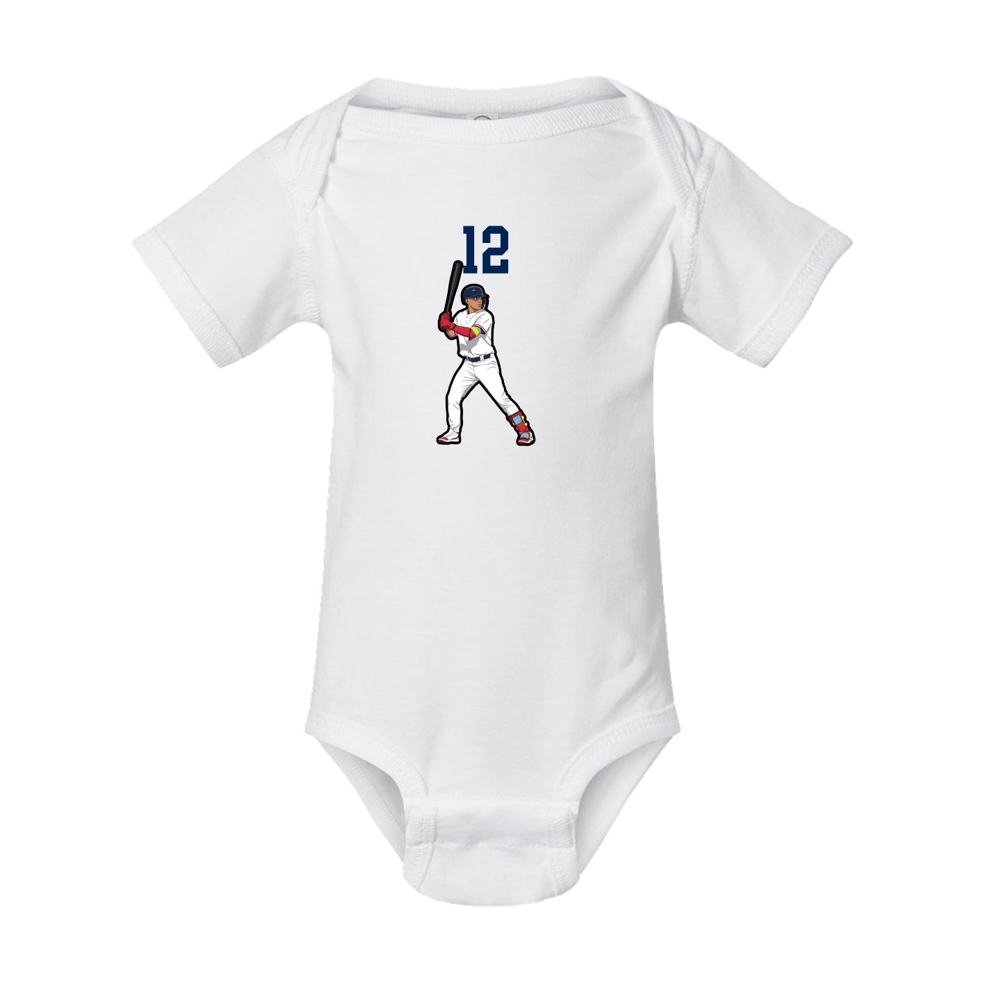 Baby Onesie — Number Top in White