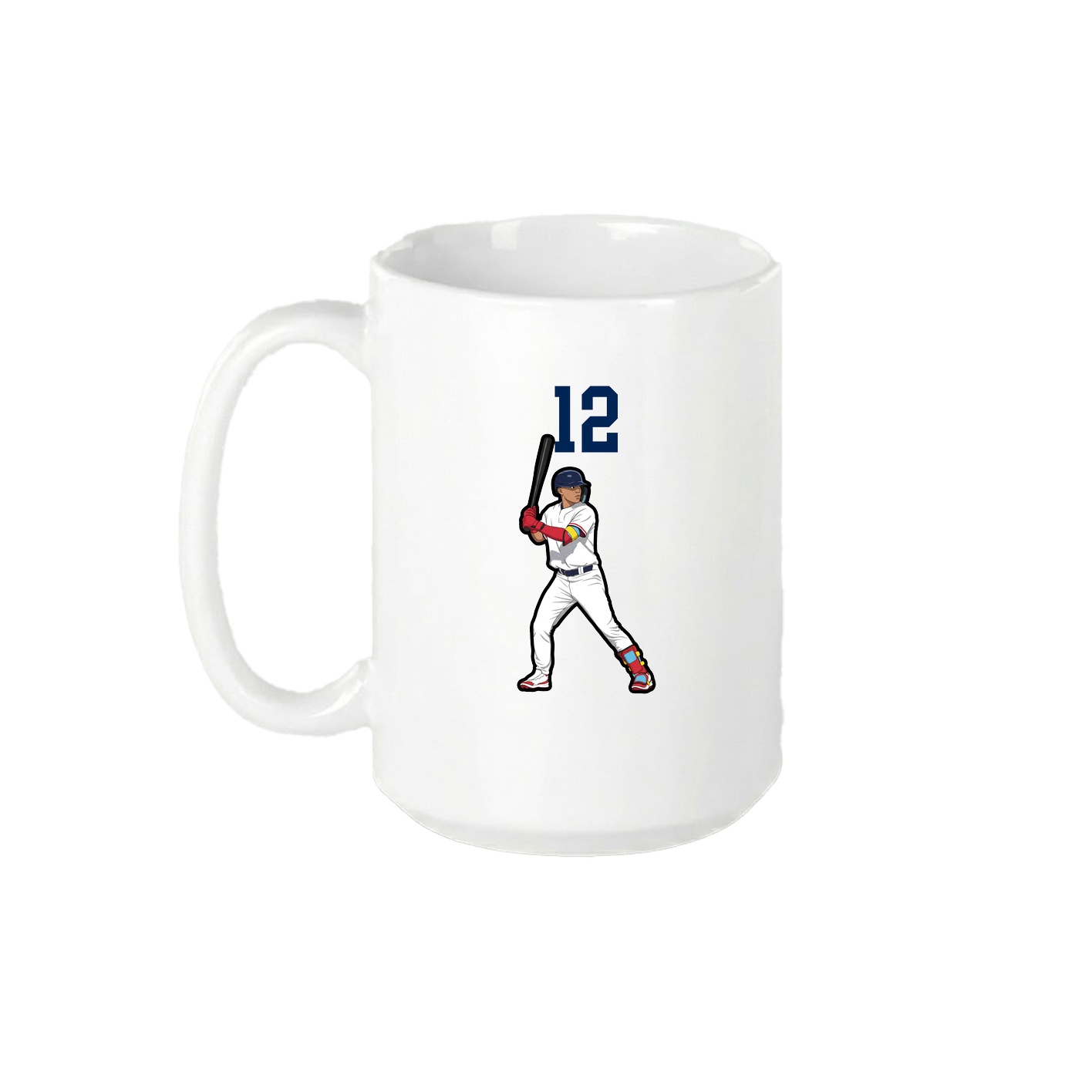 15oz Coffee Mug — Number Top in White