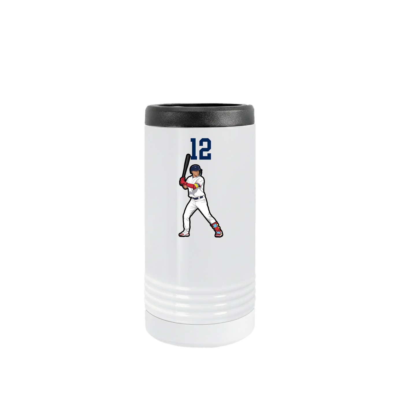 Slim Beverage Holder — Number Top in White
