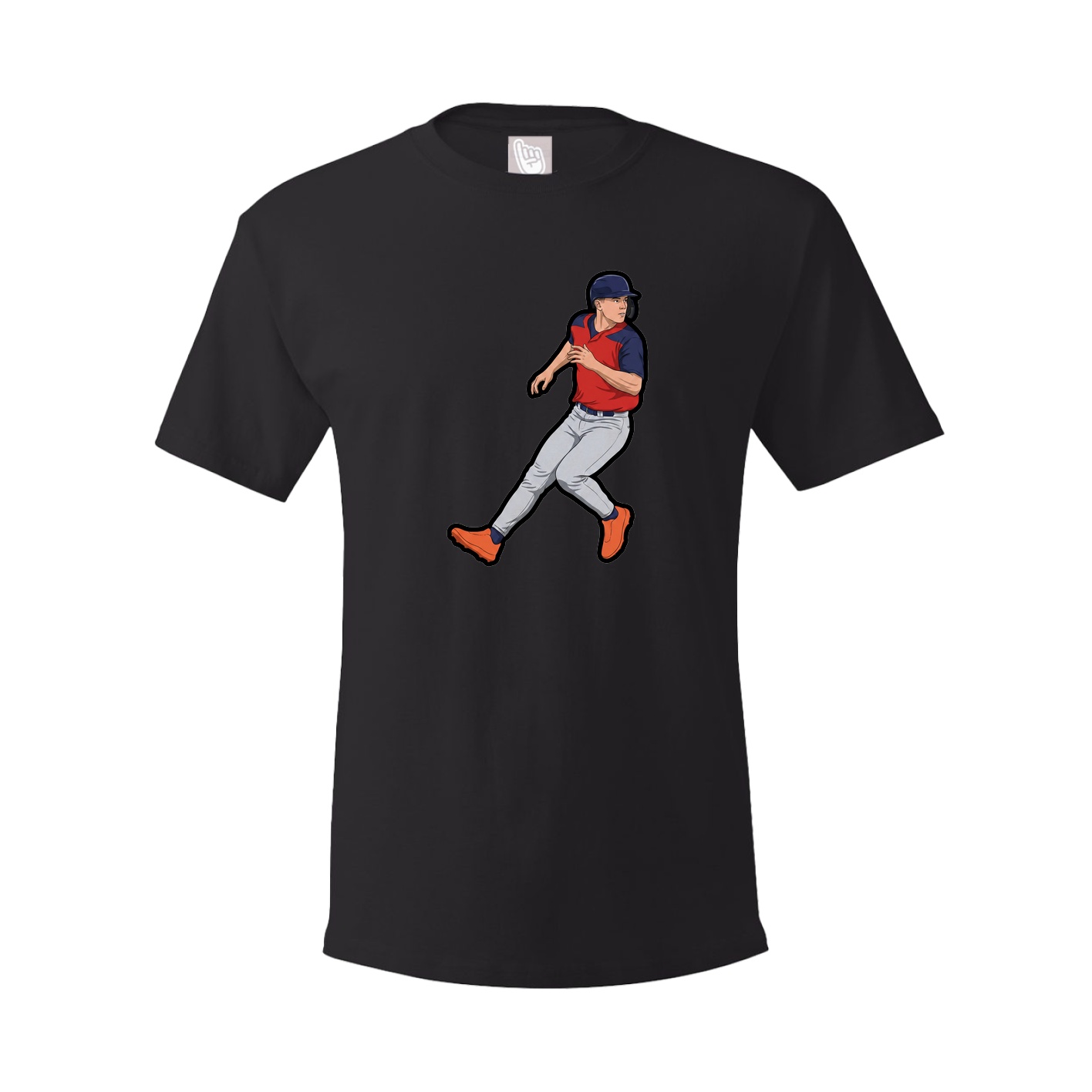 Youth Tee — Name Vertical in Black