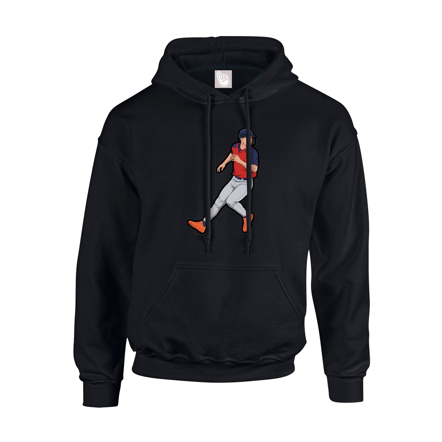 Youth Hoodie — Name Vertical in Black