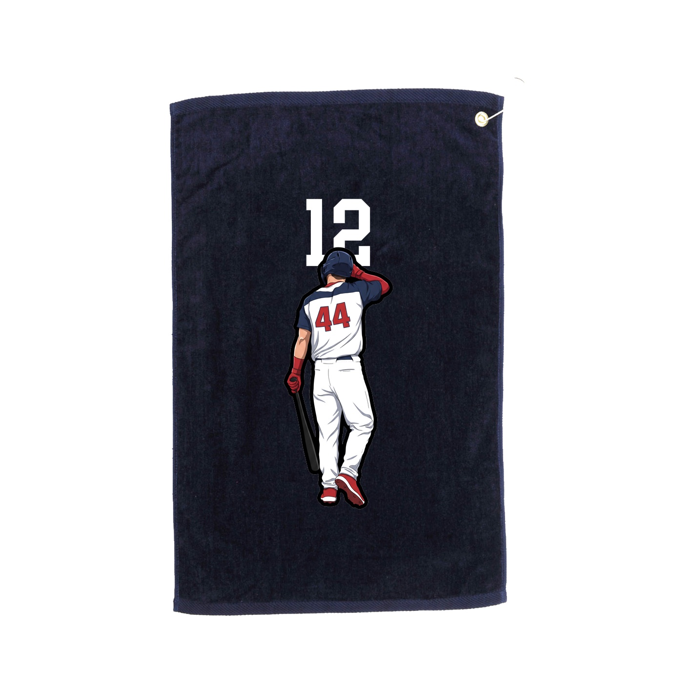 Golf Towel — Number Top in Navy