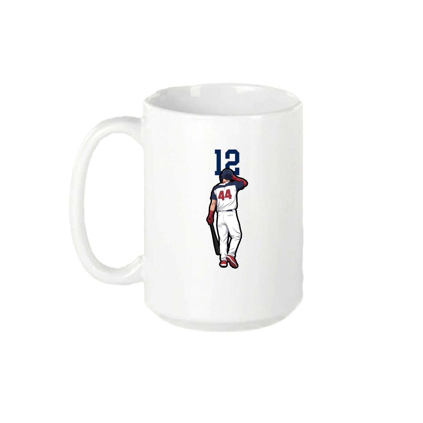 15oz Coffee Mug — Number Top in White
