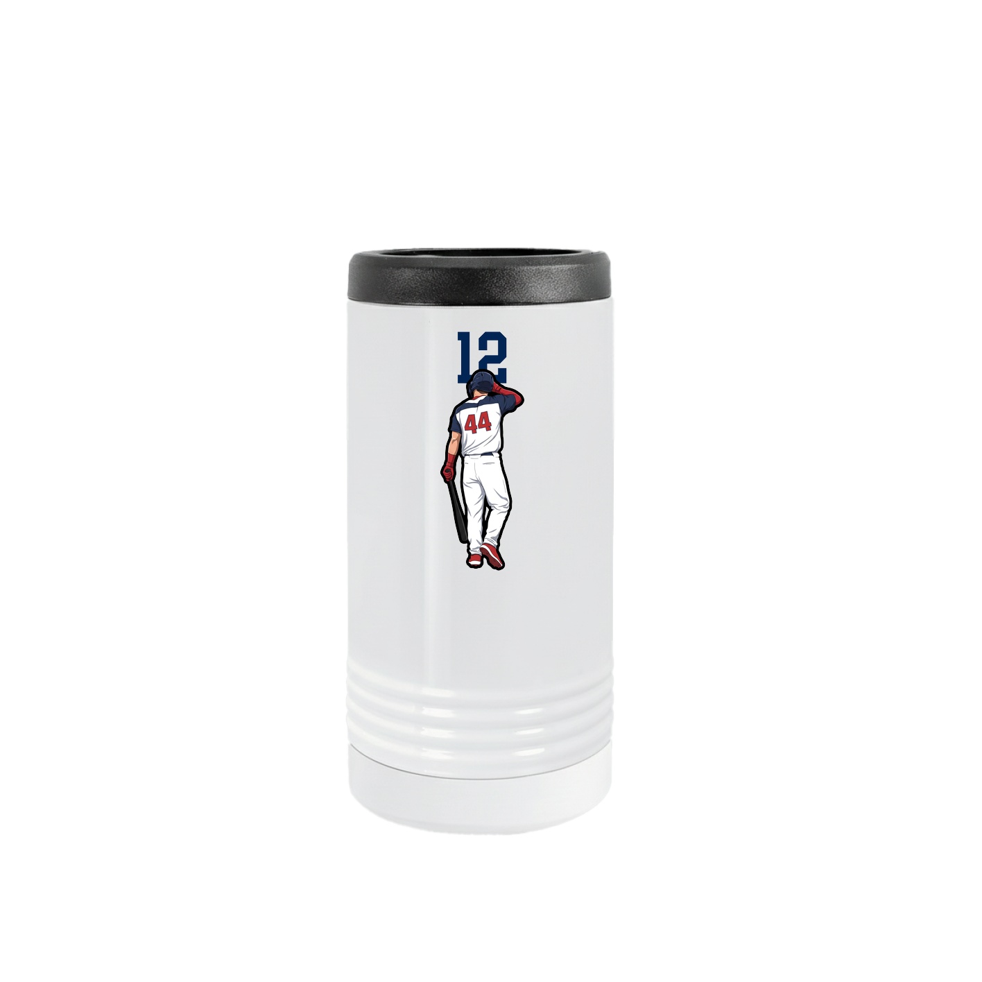 Slim Beverage Holder — Number Top in White