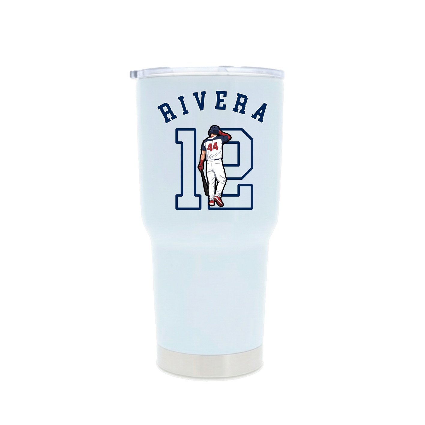 30oz Stainless Steel Tumbler — Shirsey Arch in White