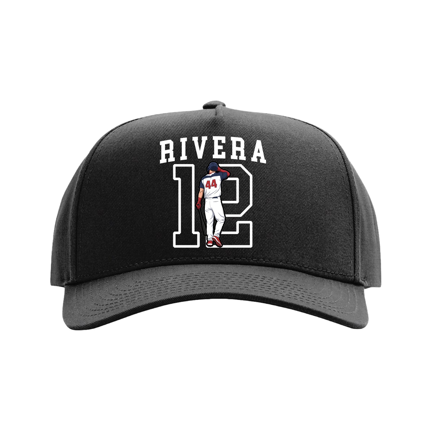 Full Fabric Five-Panel Champ Cap — Shirsey in Black