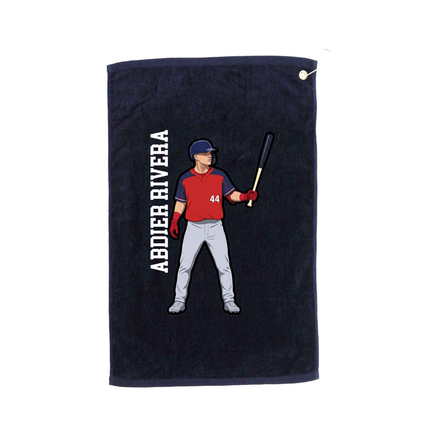 Golf Towel — Name Vertical in Navy