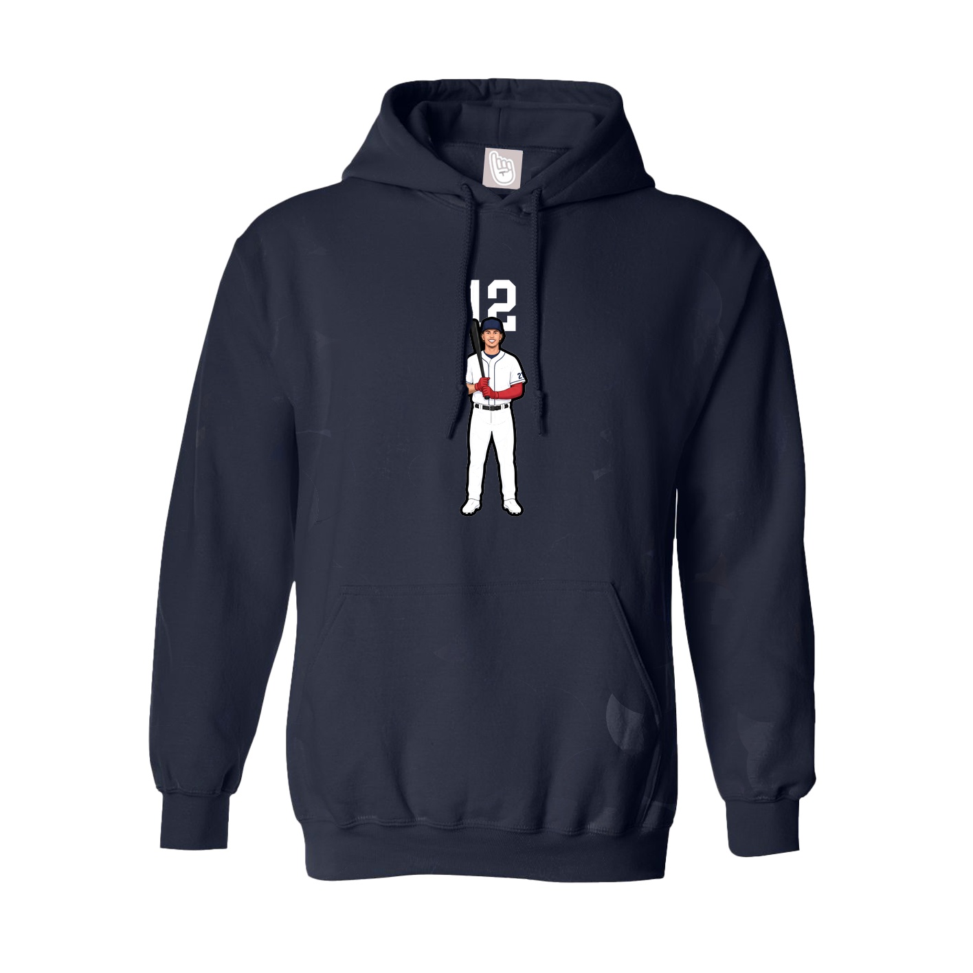 Hoodie — Number Top in Navy