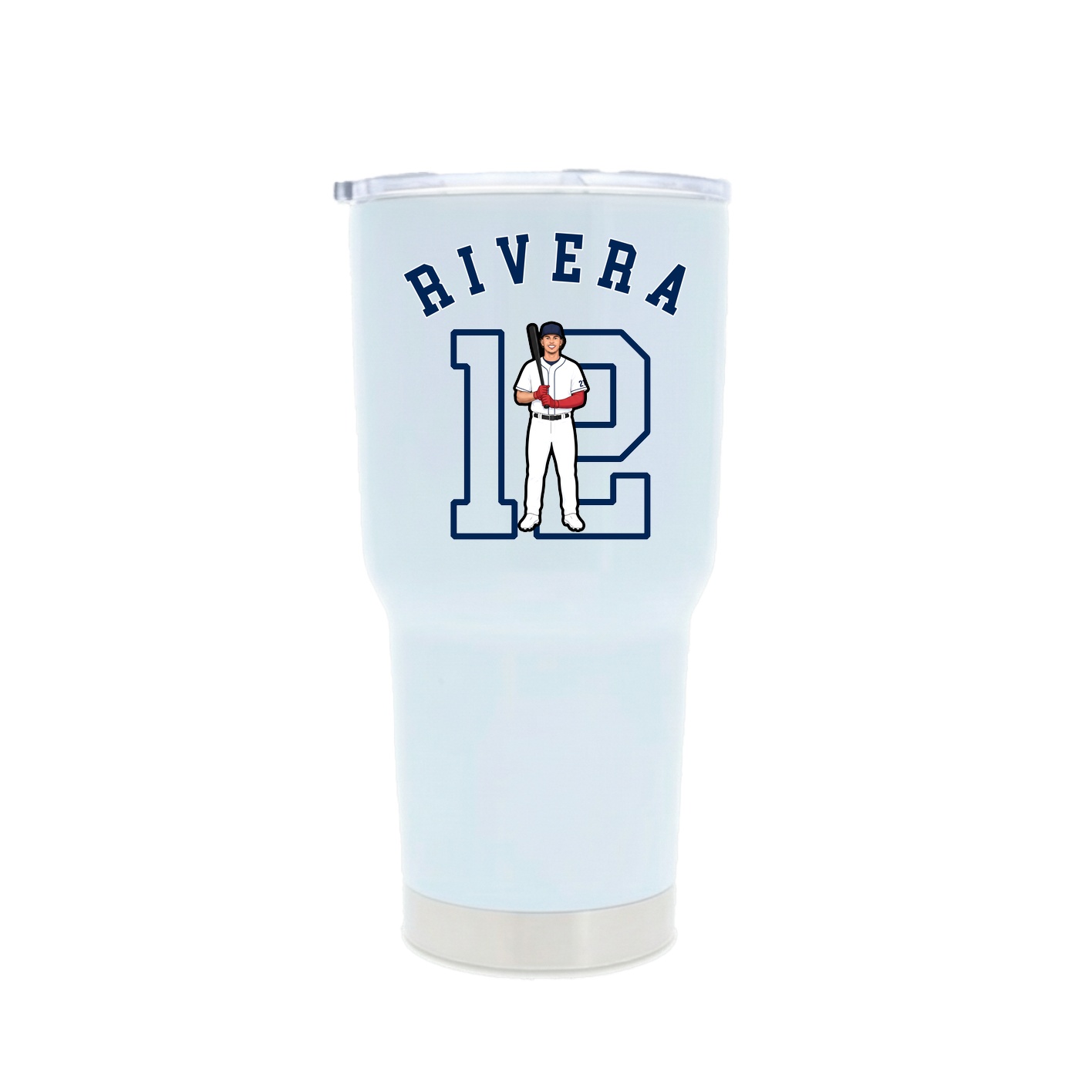 30oz Stainless Steel Tumbler — Shirsey Arch in White