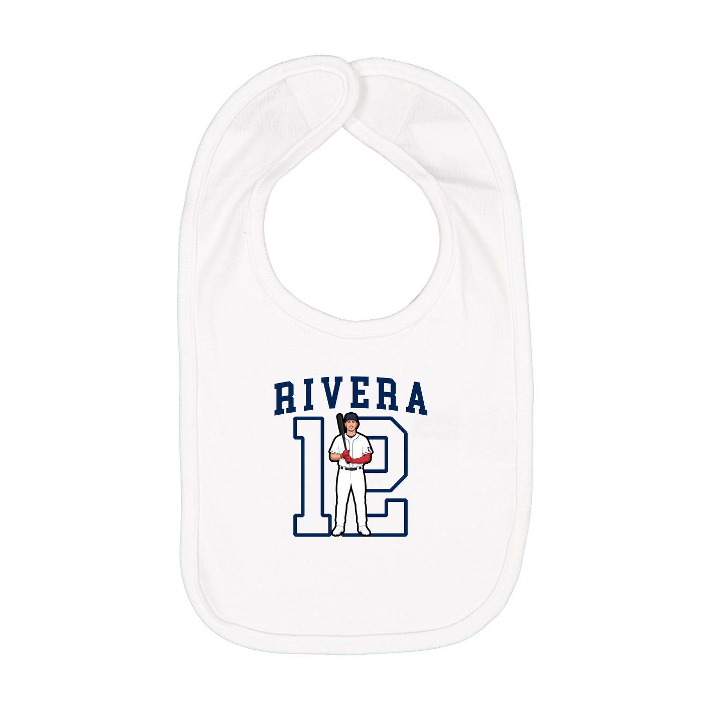 Infant Bib — Shirsey in White
