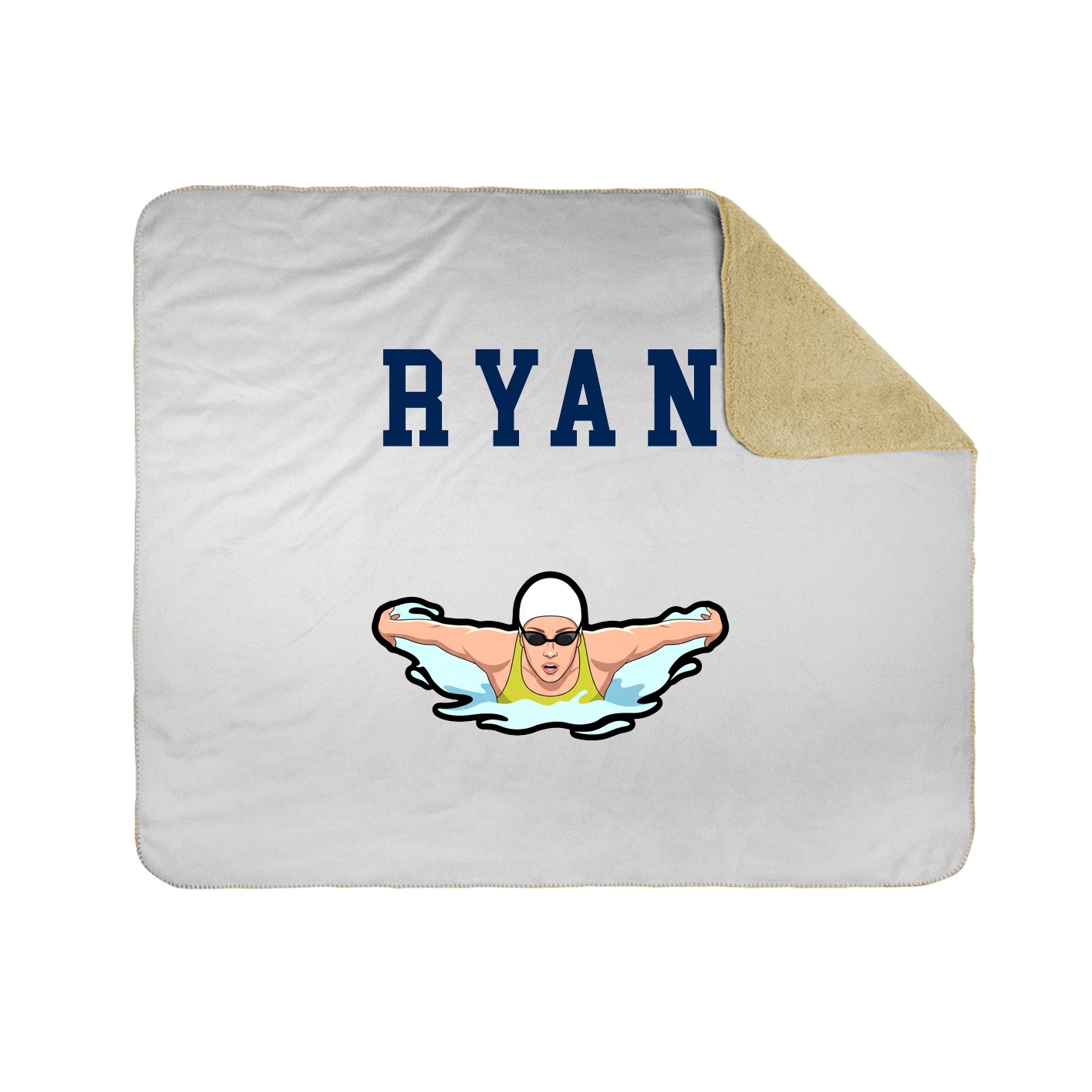 Throw Blanket — Shirsey in White
