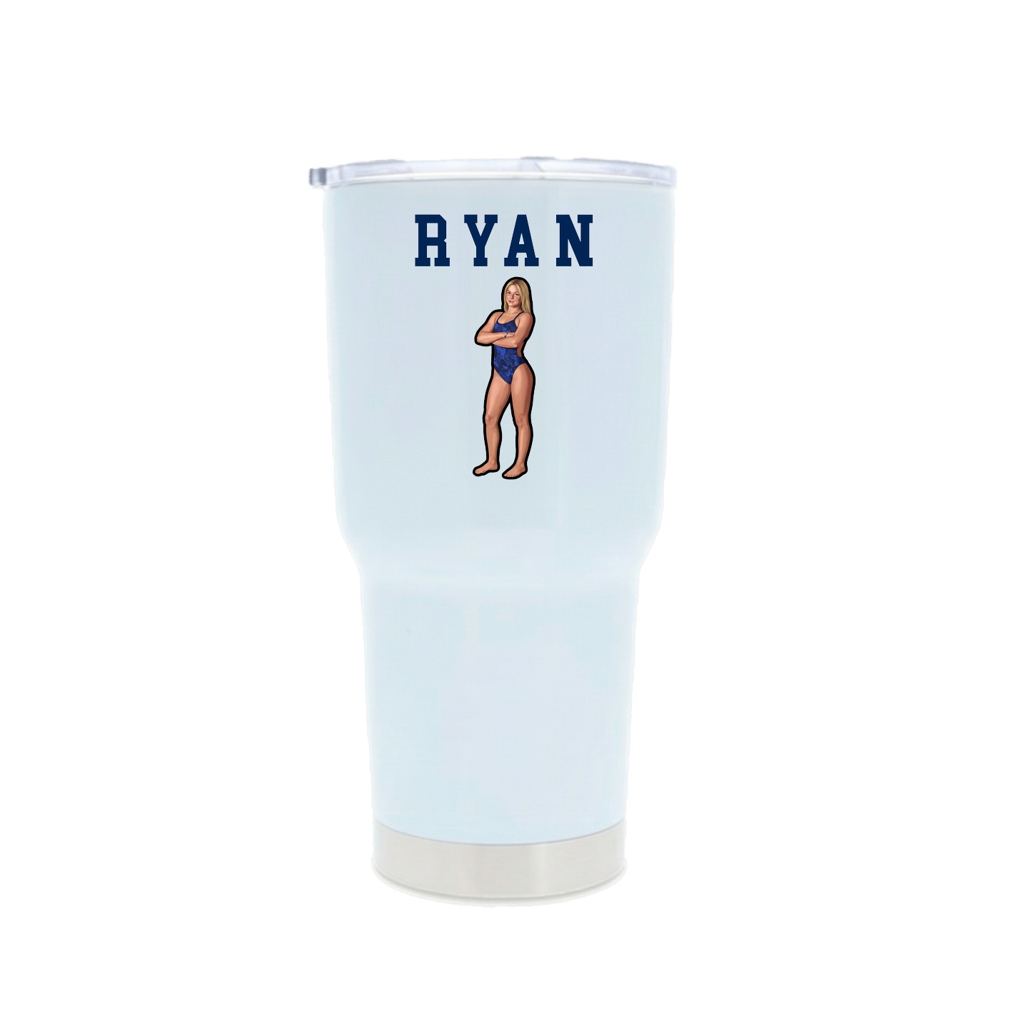 30oz Stainless Steel Tumbler — Shirsey in White