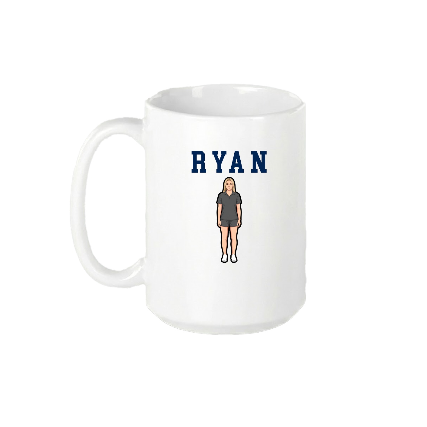 15oz Coffee Mug — Shirsey in White