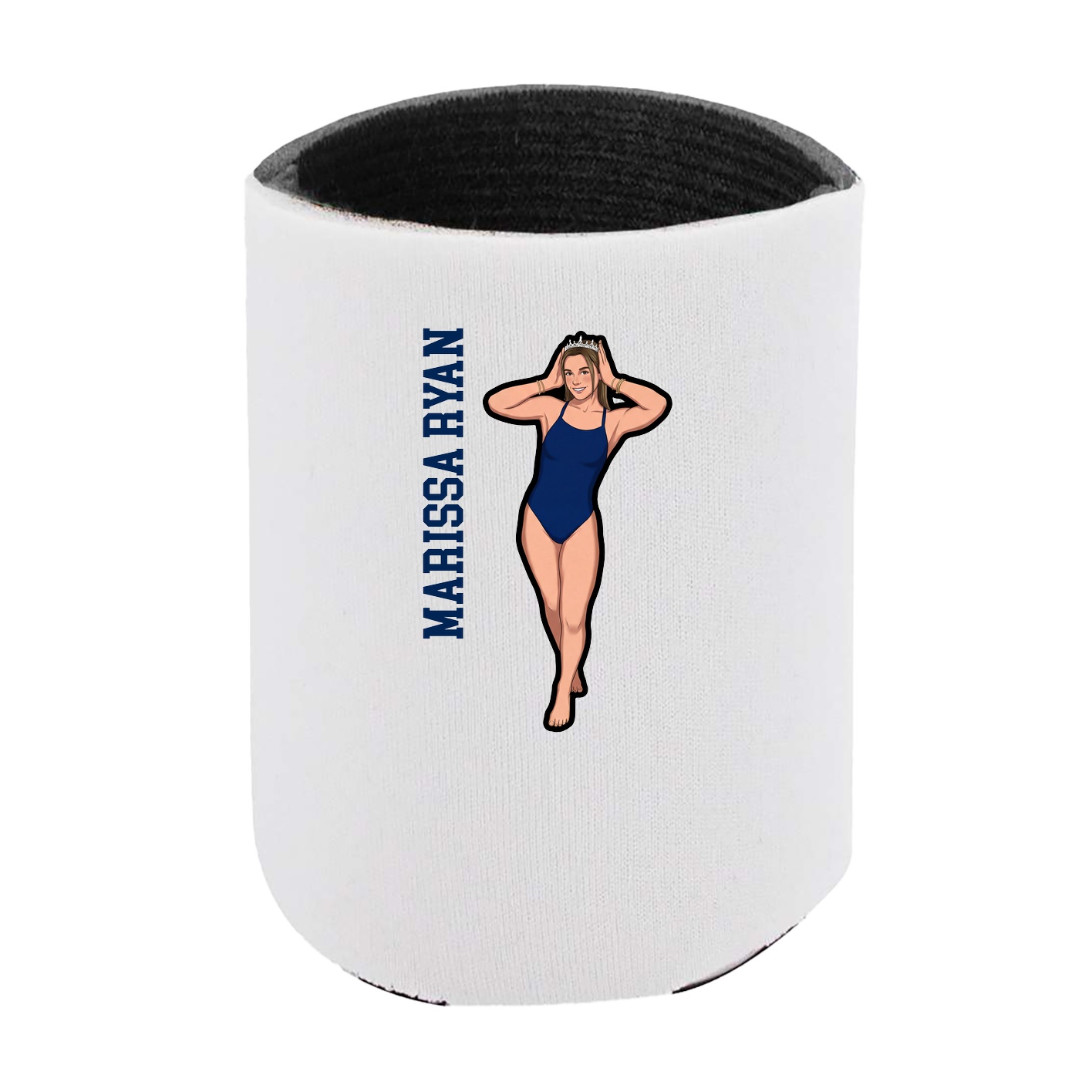 Can Holder — Name Vertical in White