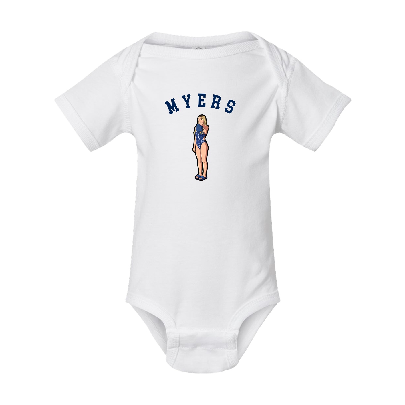 Baby Onesie — Shirsey Arch in White