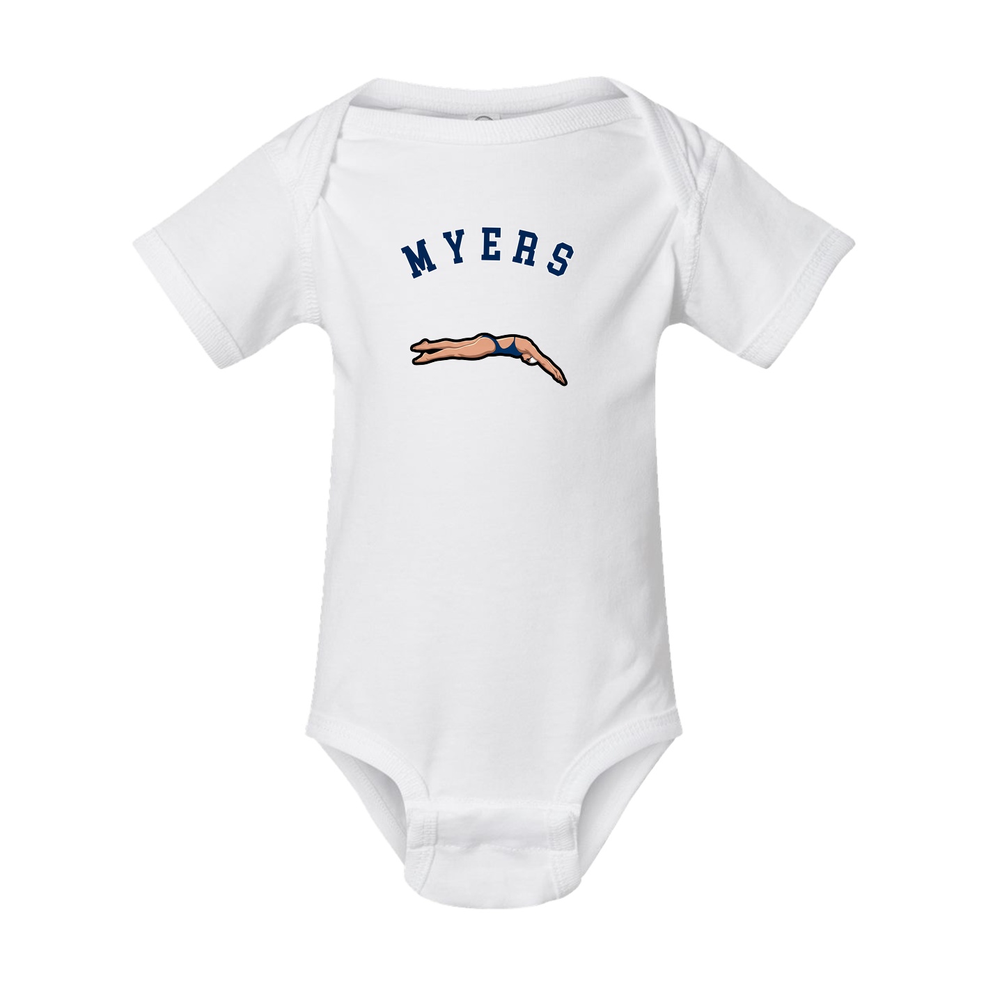 Baby Onesie — Shirsey Arch in White
