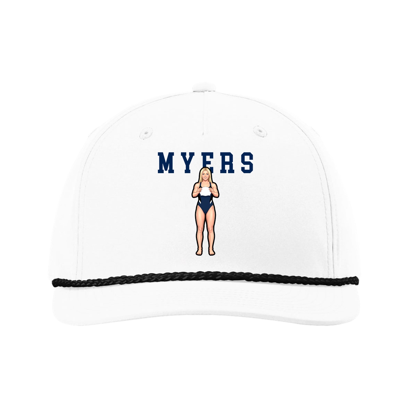 Five-Panel Classic Rope Cap — Shirsey in White