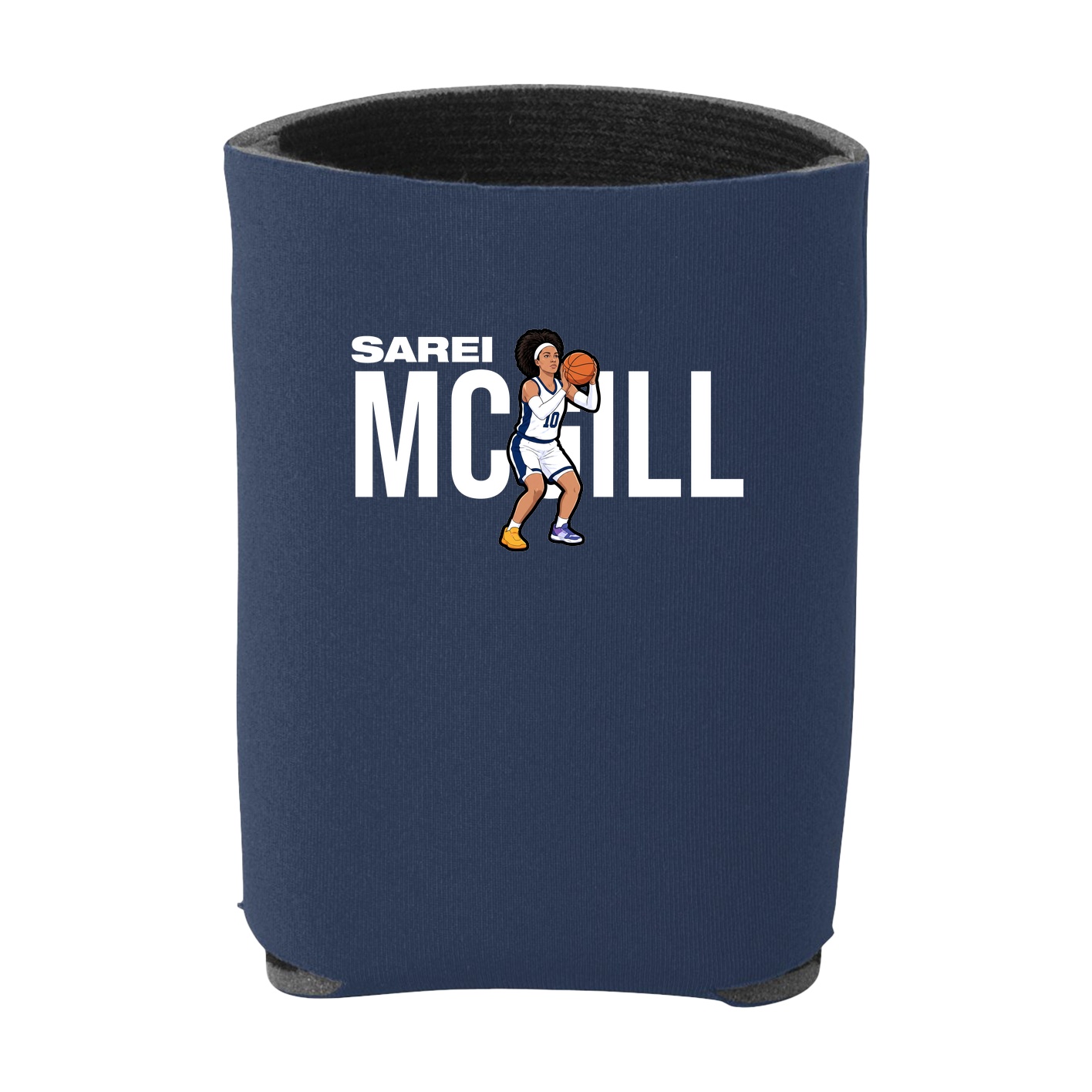 Can Holder — Player Name in Navy