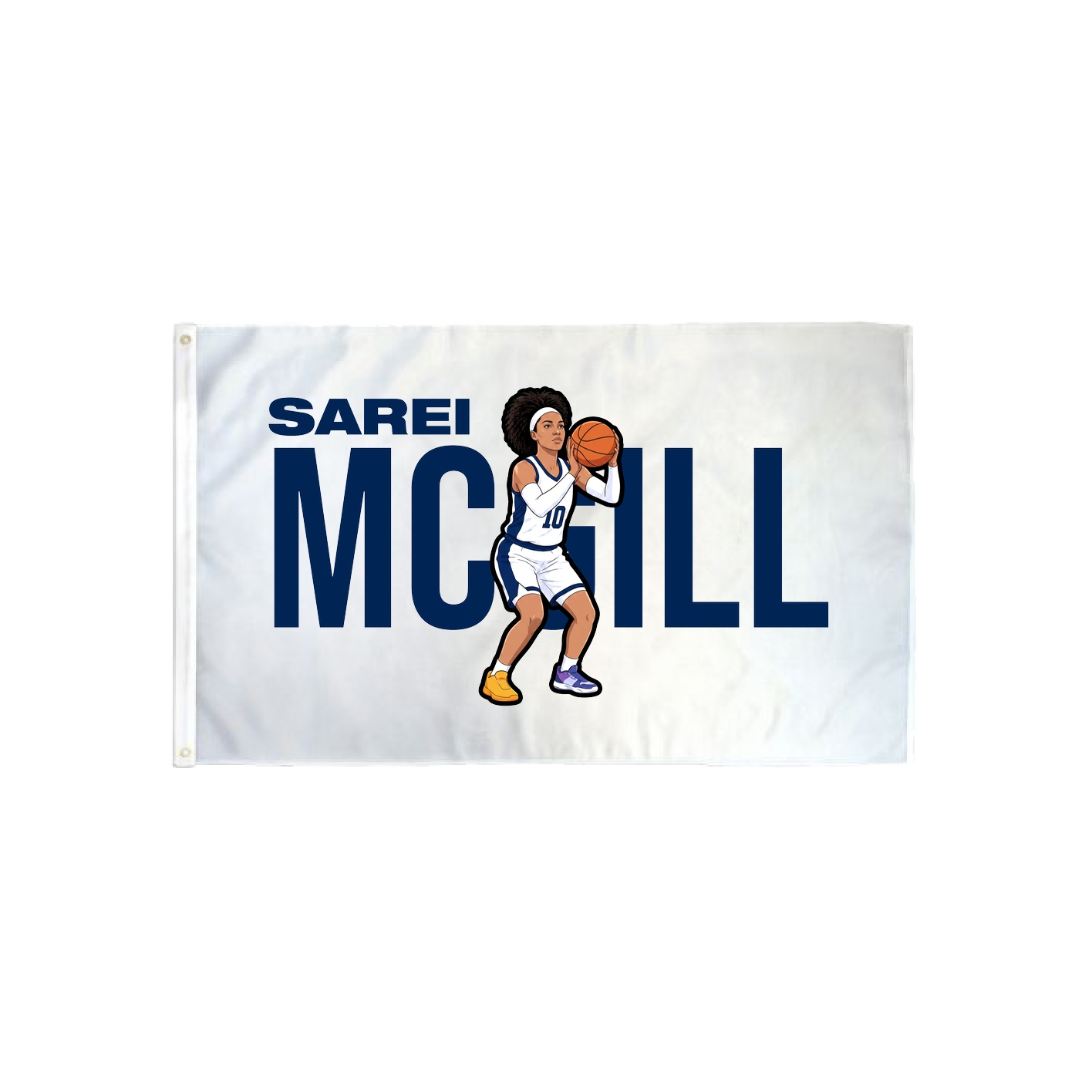 3x5 Flag — Player Name in Classic