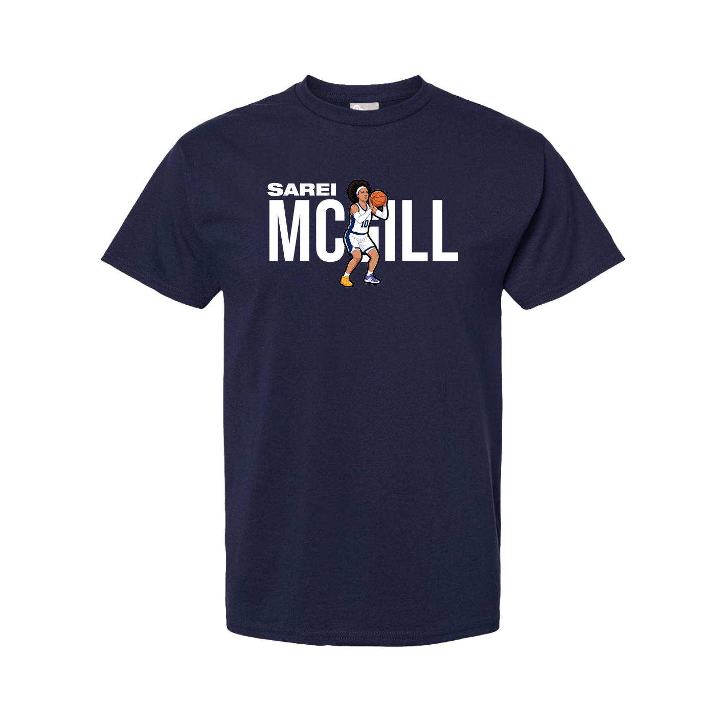 Youth Tee — Player Name in Navy