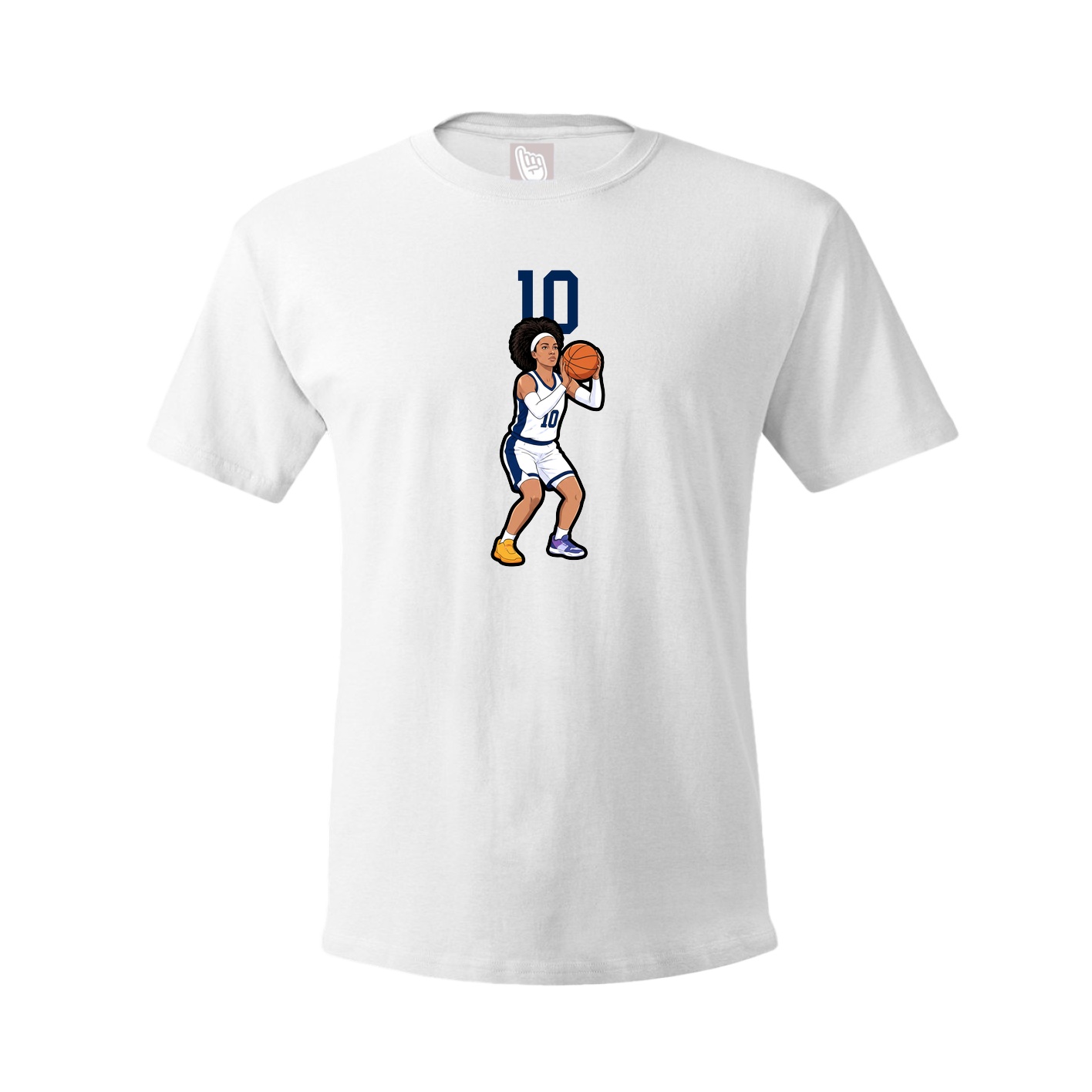 Tee — Number Top in White