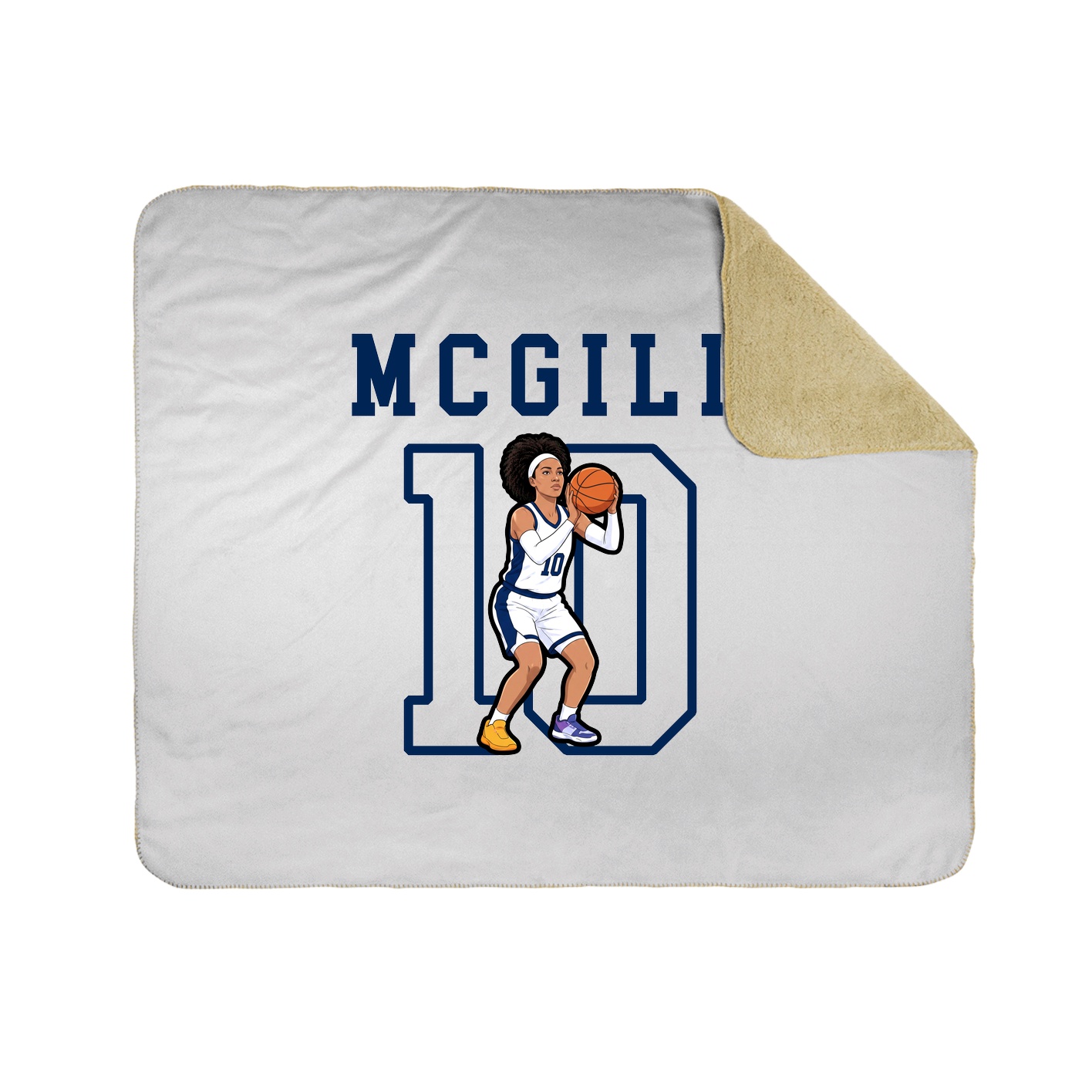 Throw Blanket — Shirsey in White