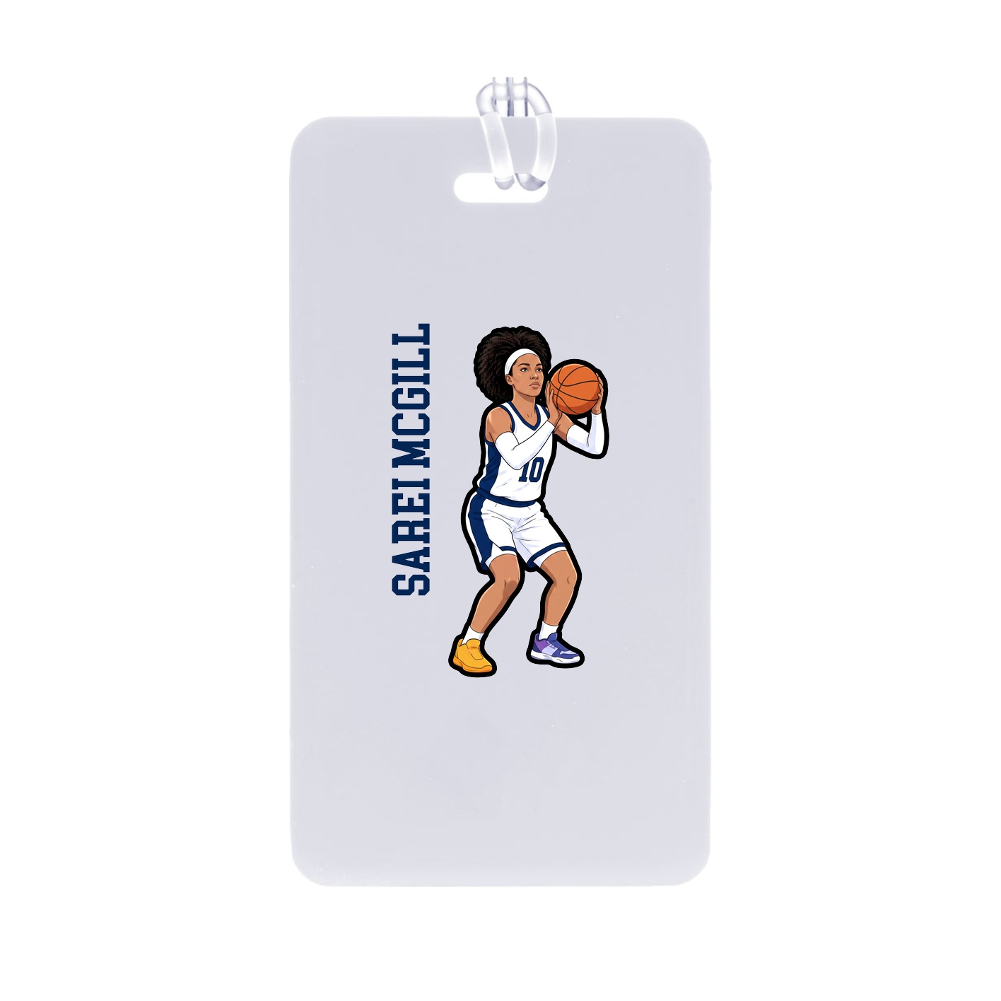 Bag Tag — Name Vertical in Classic