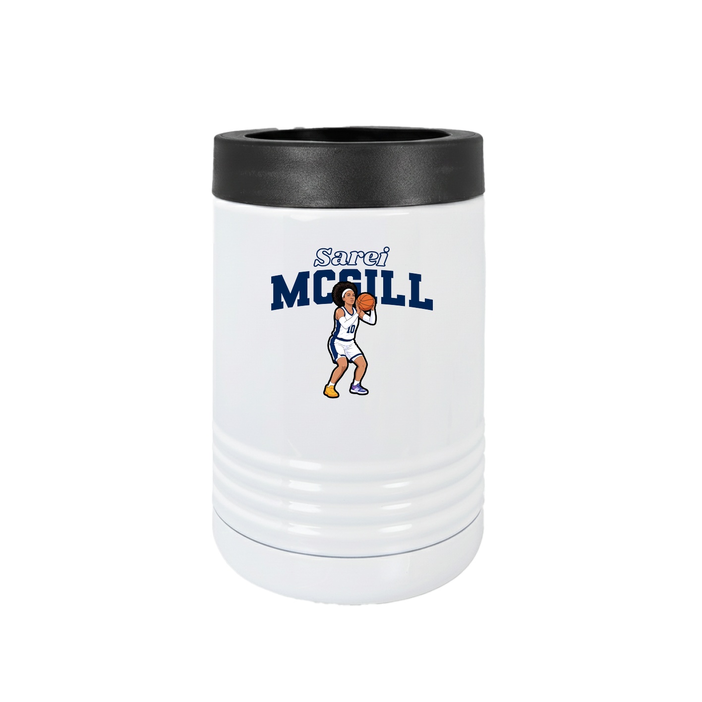 Beverage Holder — Name Arch in White