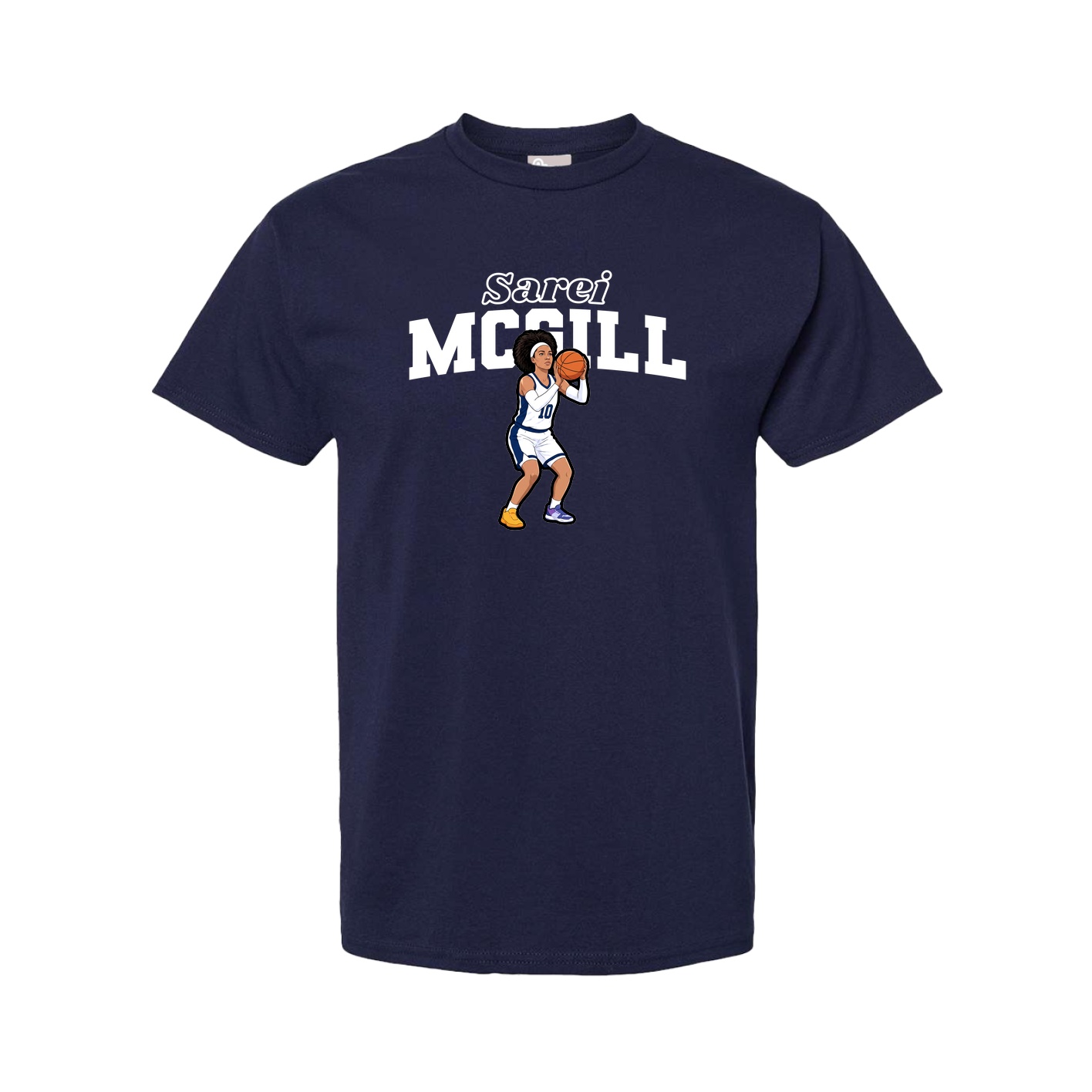 Tee — Name Arch in Navy