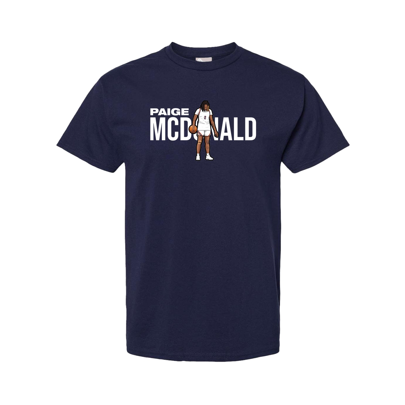 Tee — Player Name in Navy