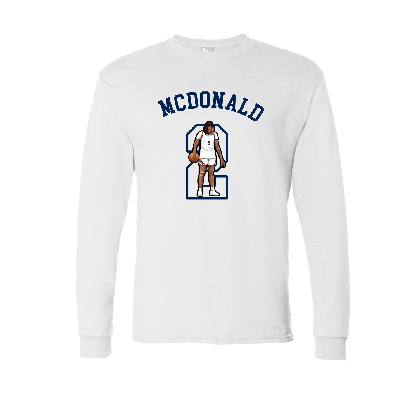 Long Sleeve Tee — Shirsey Arch in White