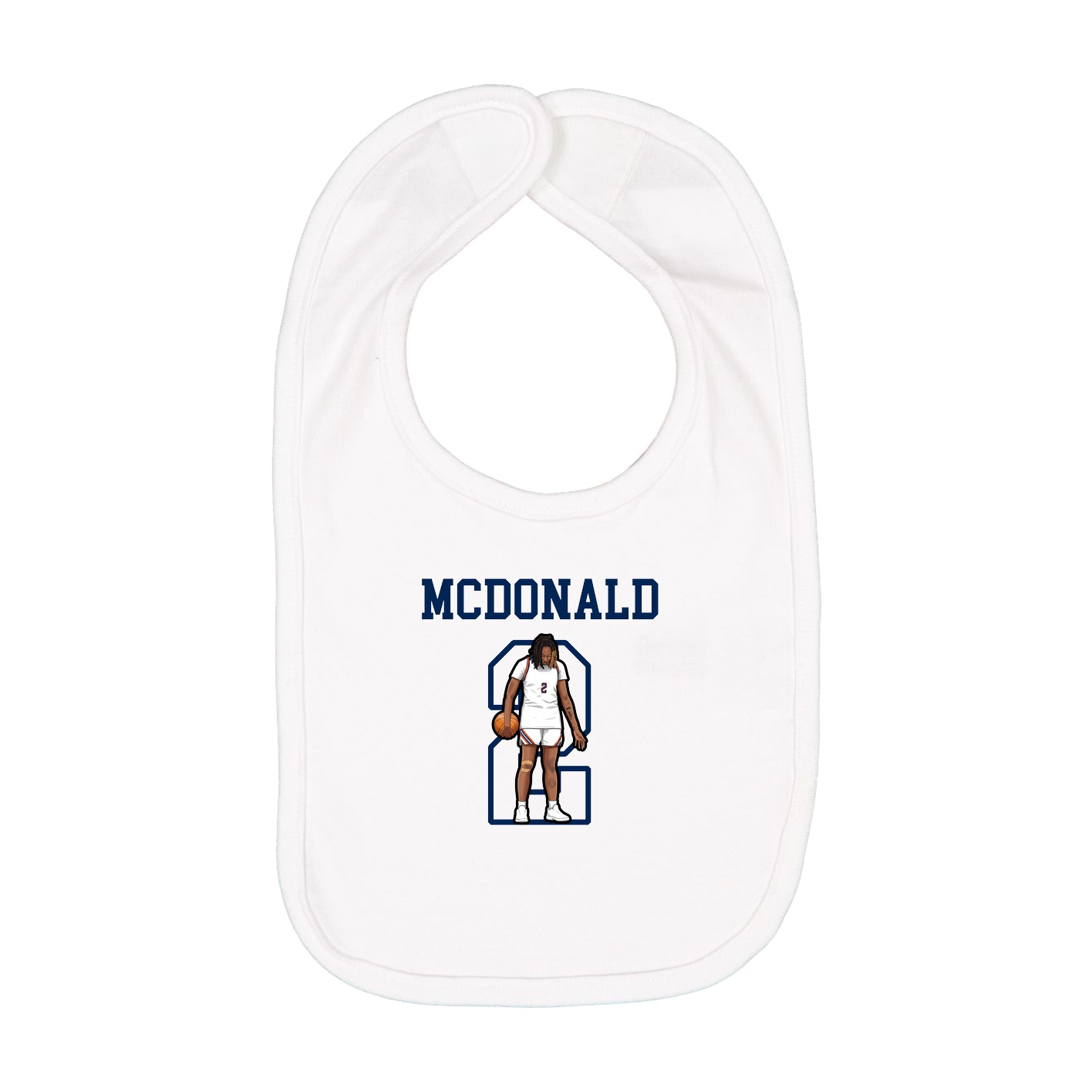 Infant Bib — Shirsey in White