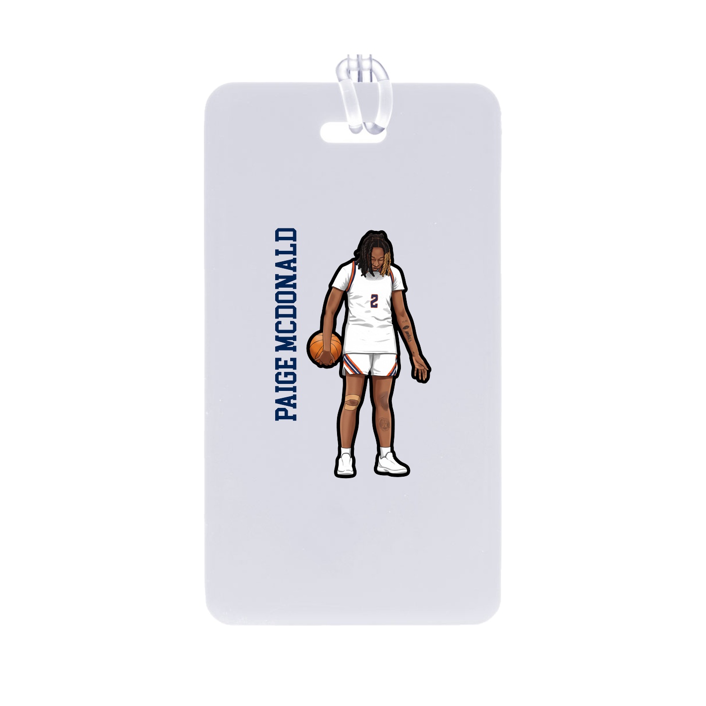 Bag Tag — Name Vertical in Classic