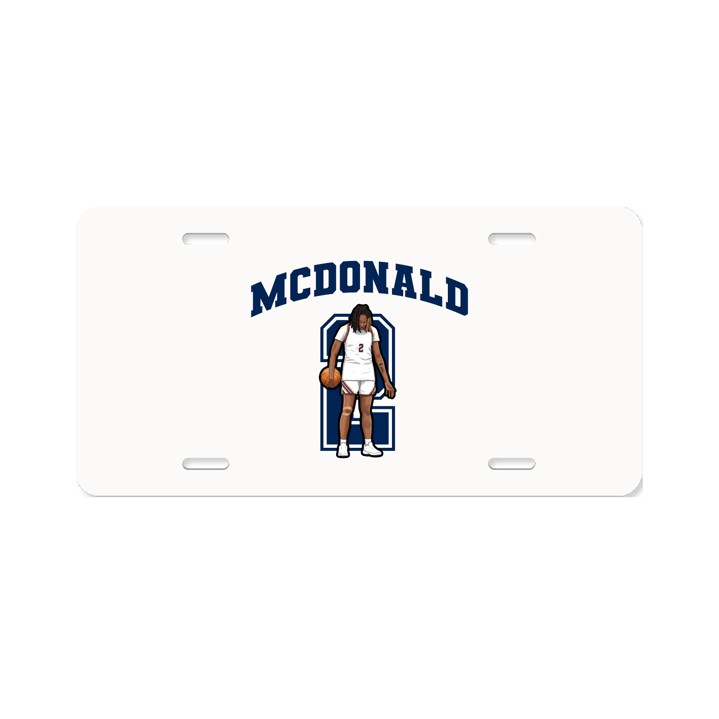 License Plate — Number in Classic