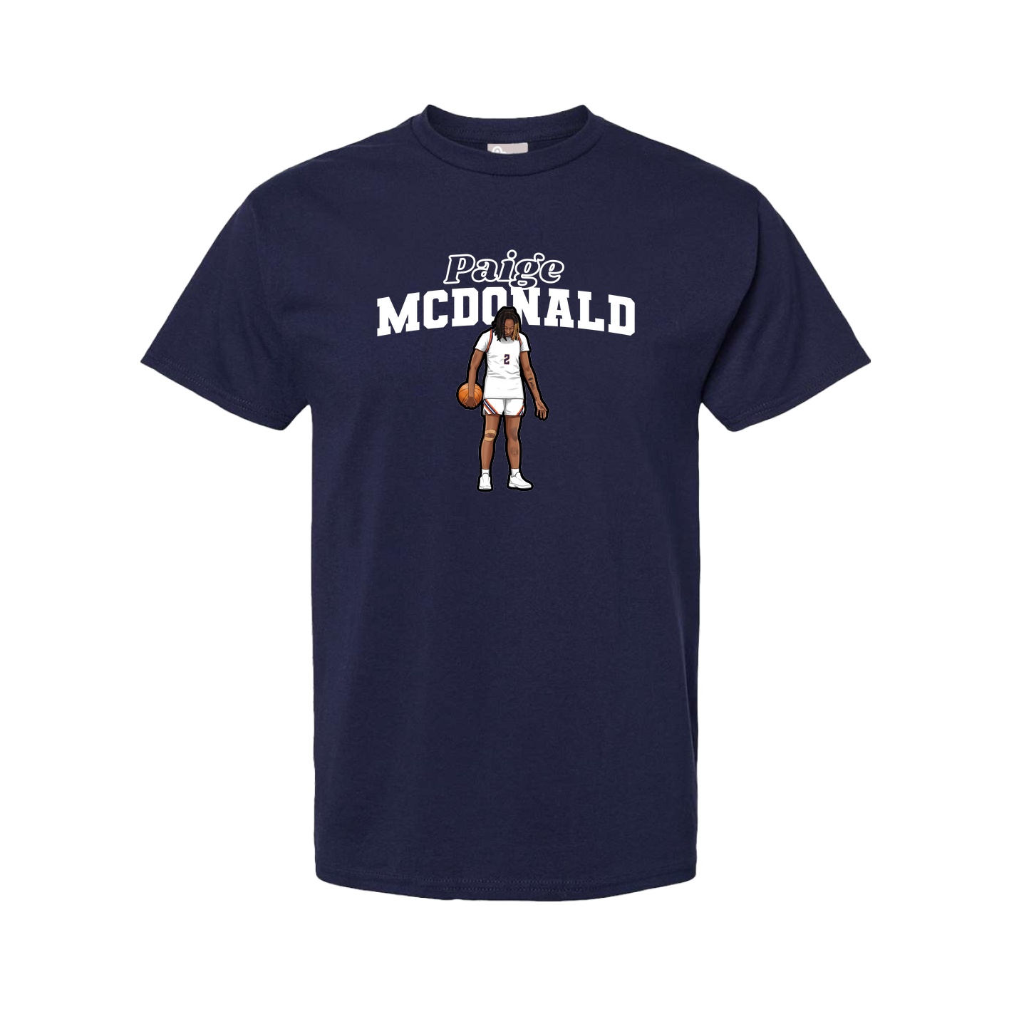 Tee — Name Arch in Navy