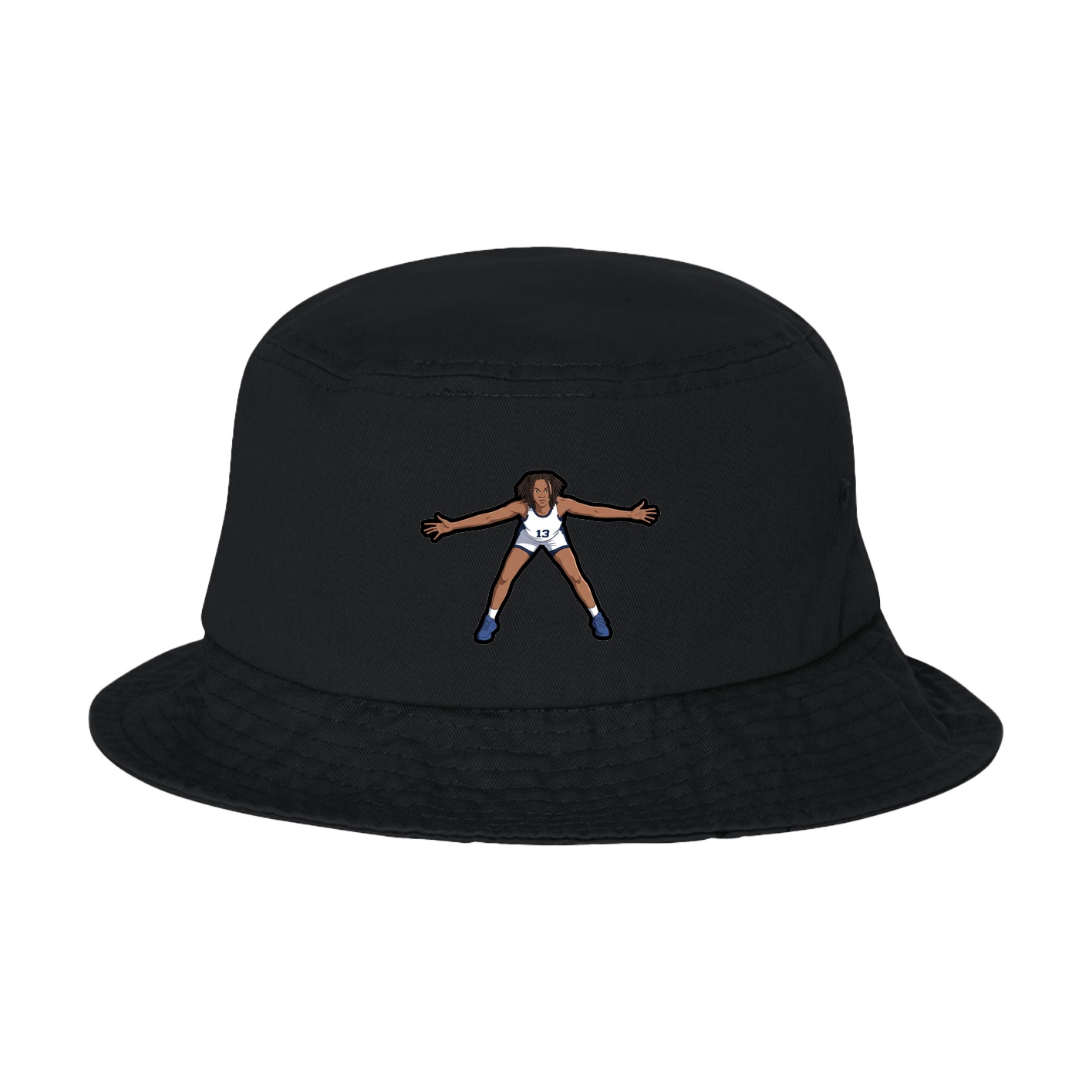 Bucket Cap — Name Vertical in Black