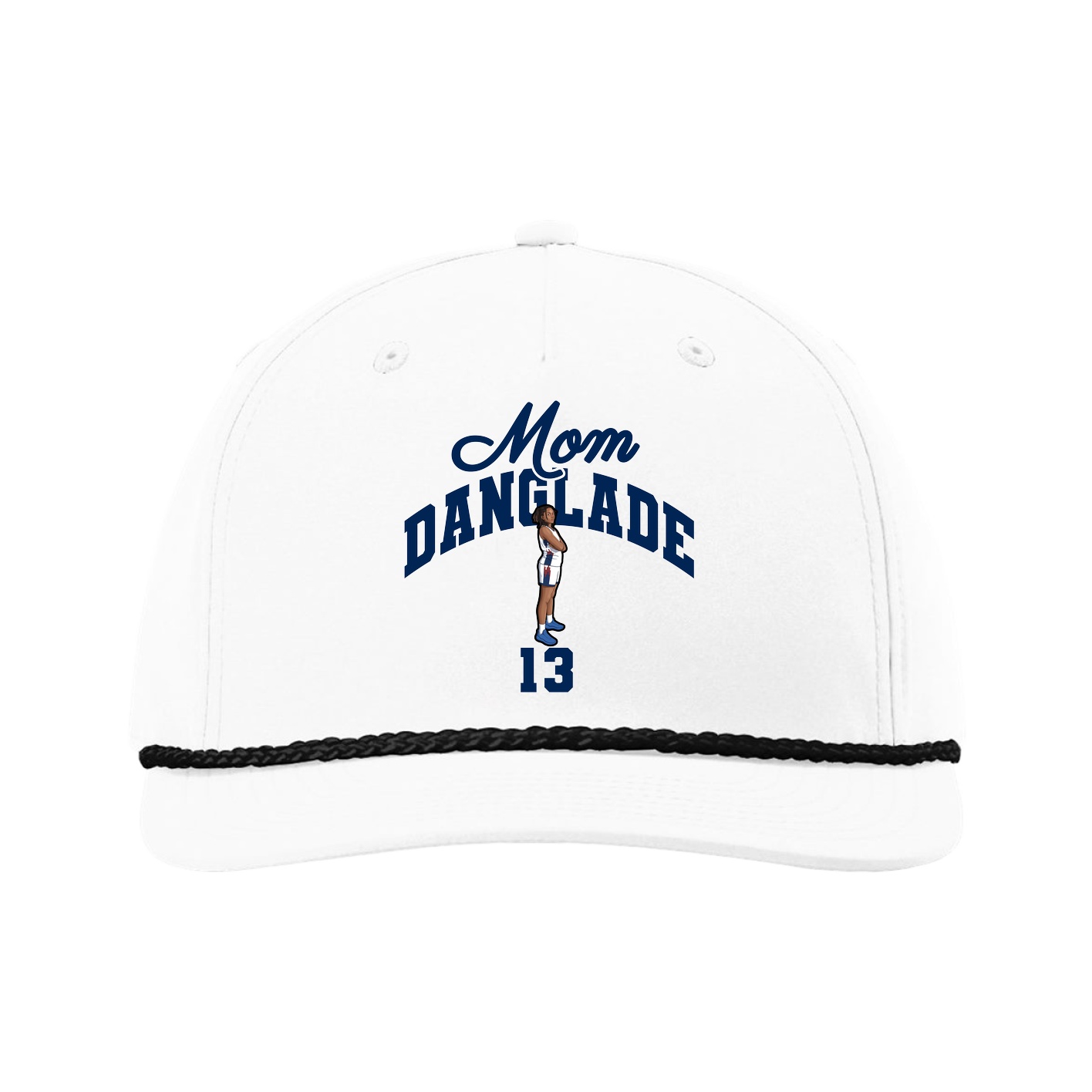 Five-Panel Classic Rope Cap — Mothers Day Arch in White
