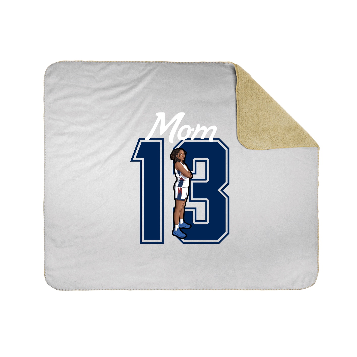 Throw Blanket — Mothers Day Shirsey in White
