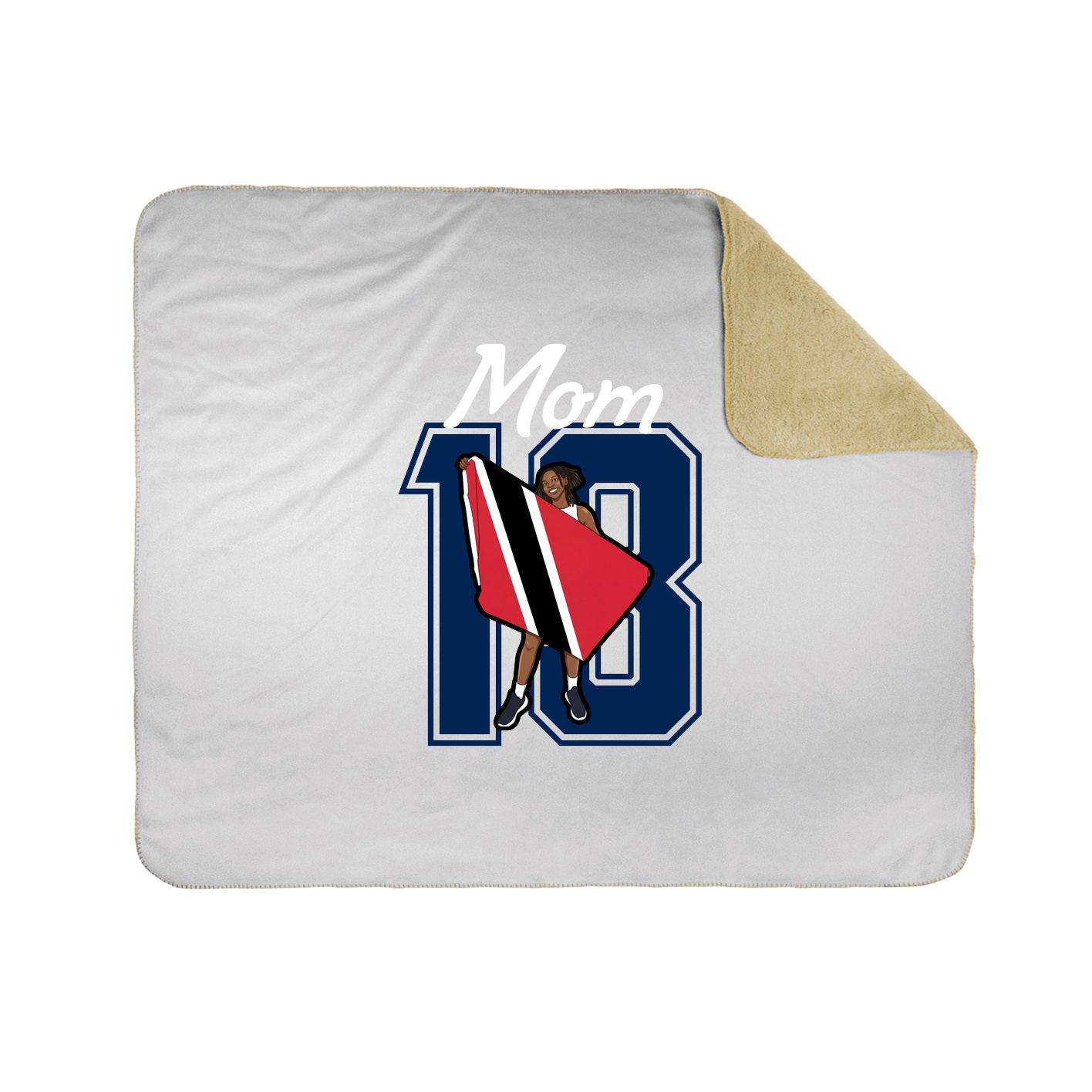 Throw Blanket — Mothers Day Shirsey in White