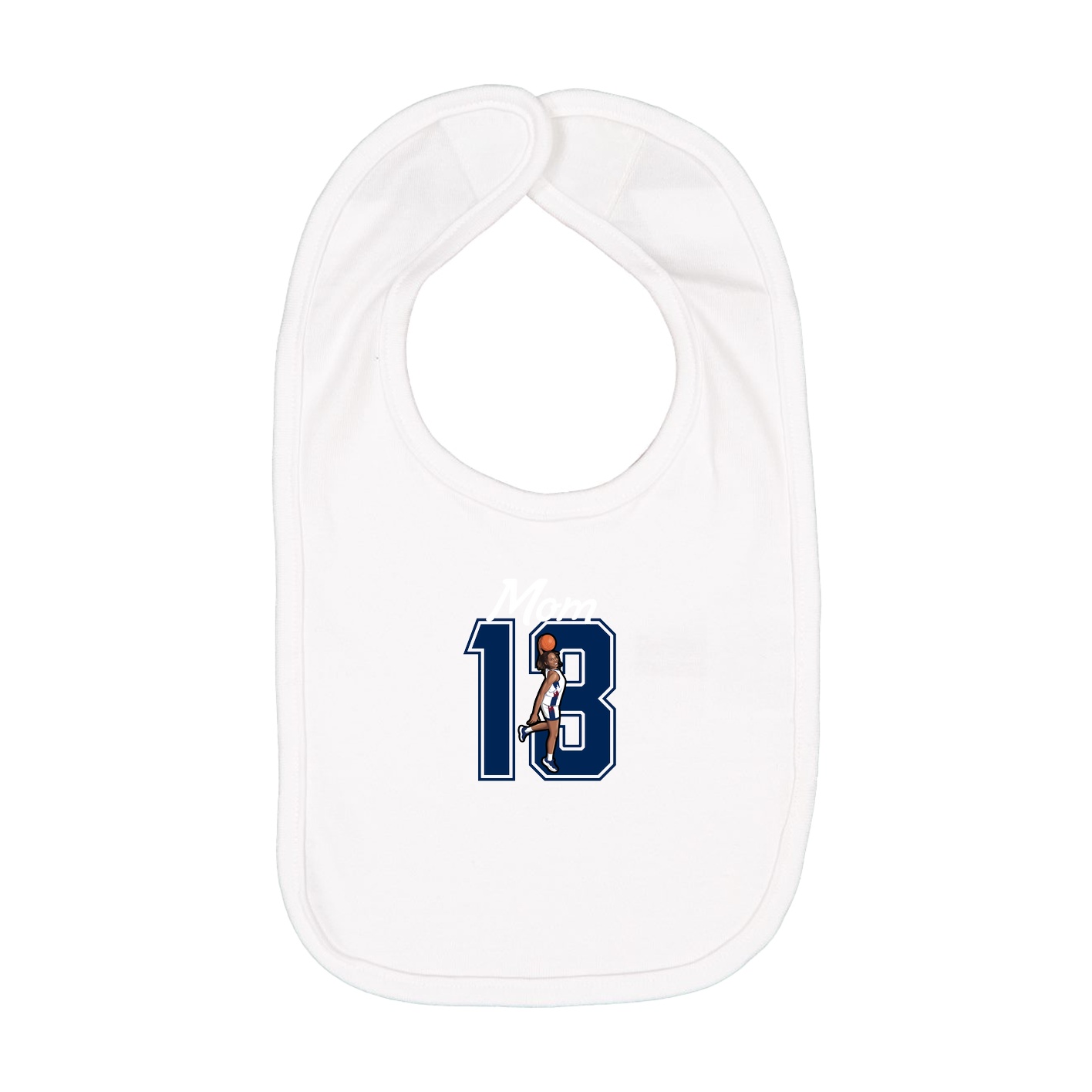 Infant Bib — Mothers Day Shirsey in White