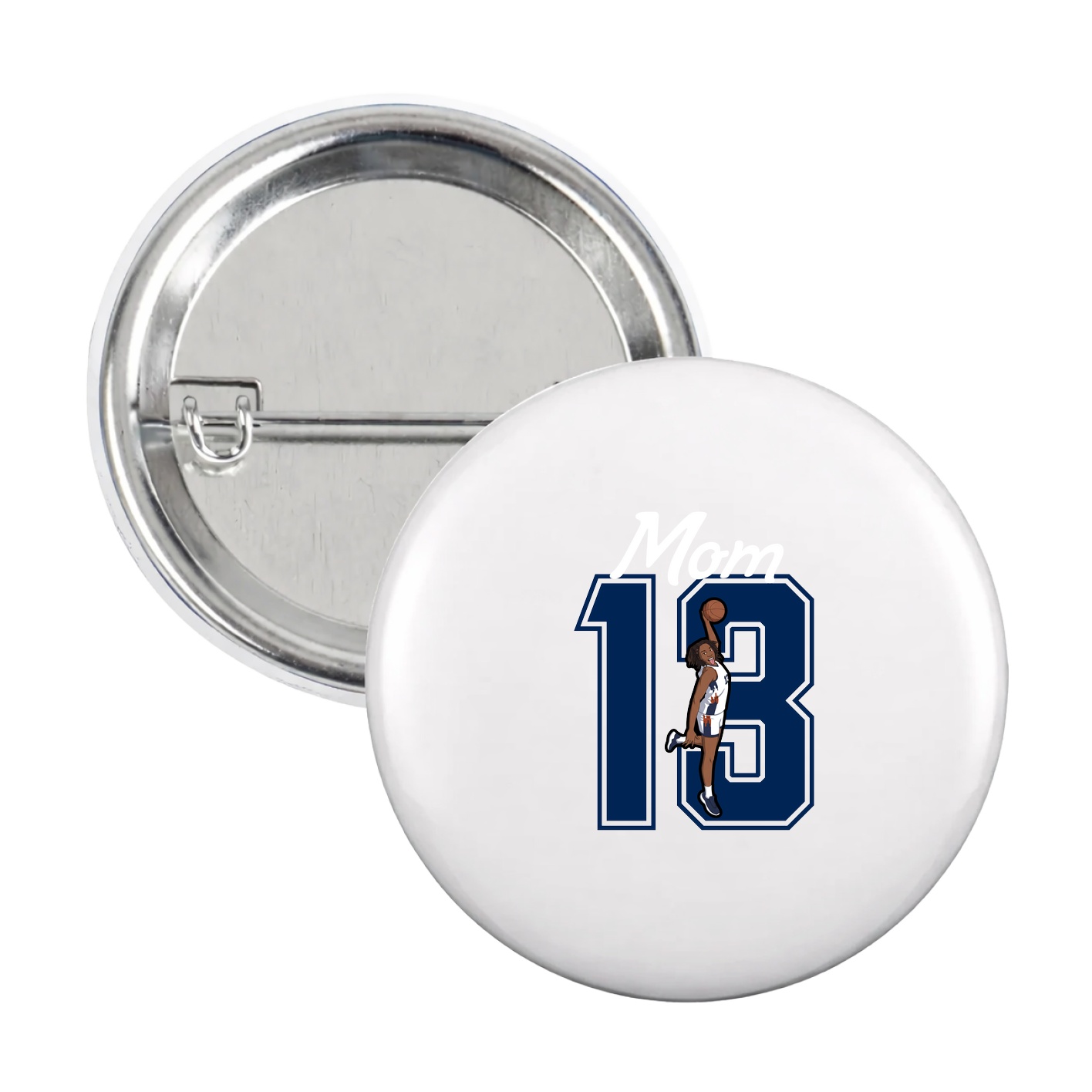 Game Day Button — Mothers Day Shirsey in White