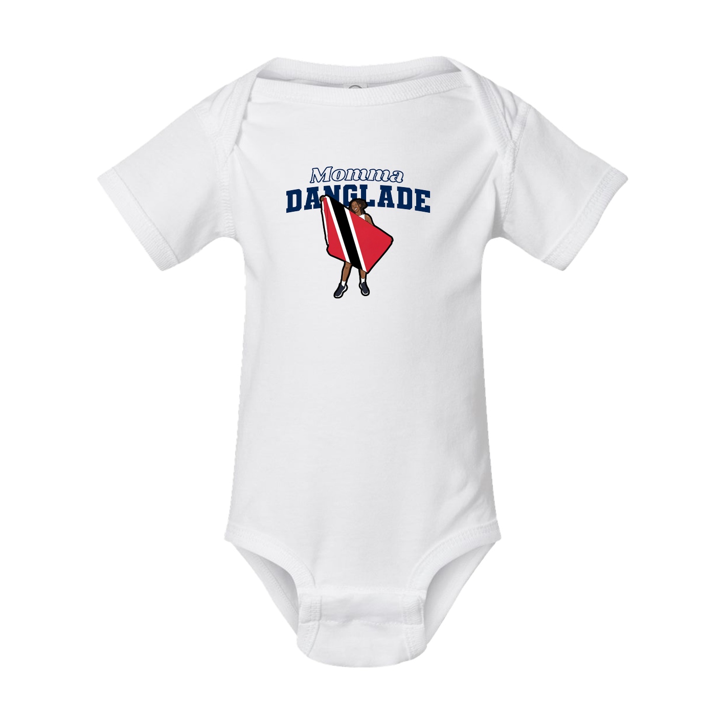 Baby Onesie — Mothers Day Block in White