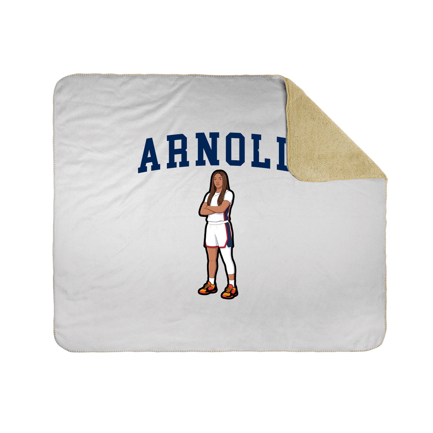 Throw Blanket — Shirsey in White