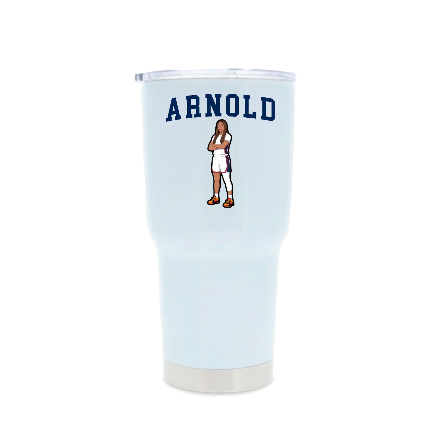 30oz Stainless Steel Tumbler — Shirsey in White