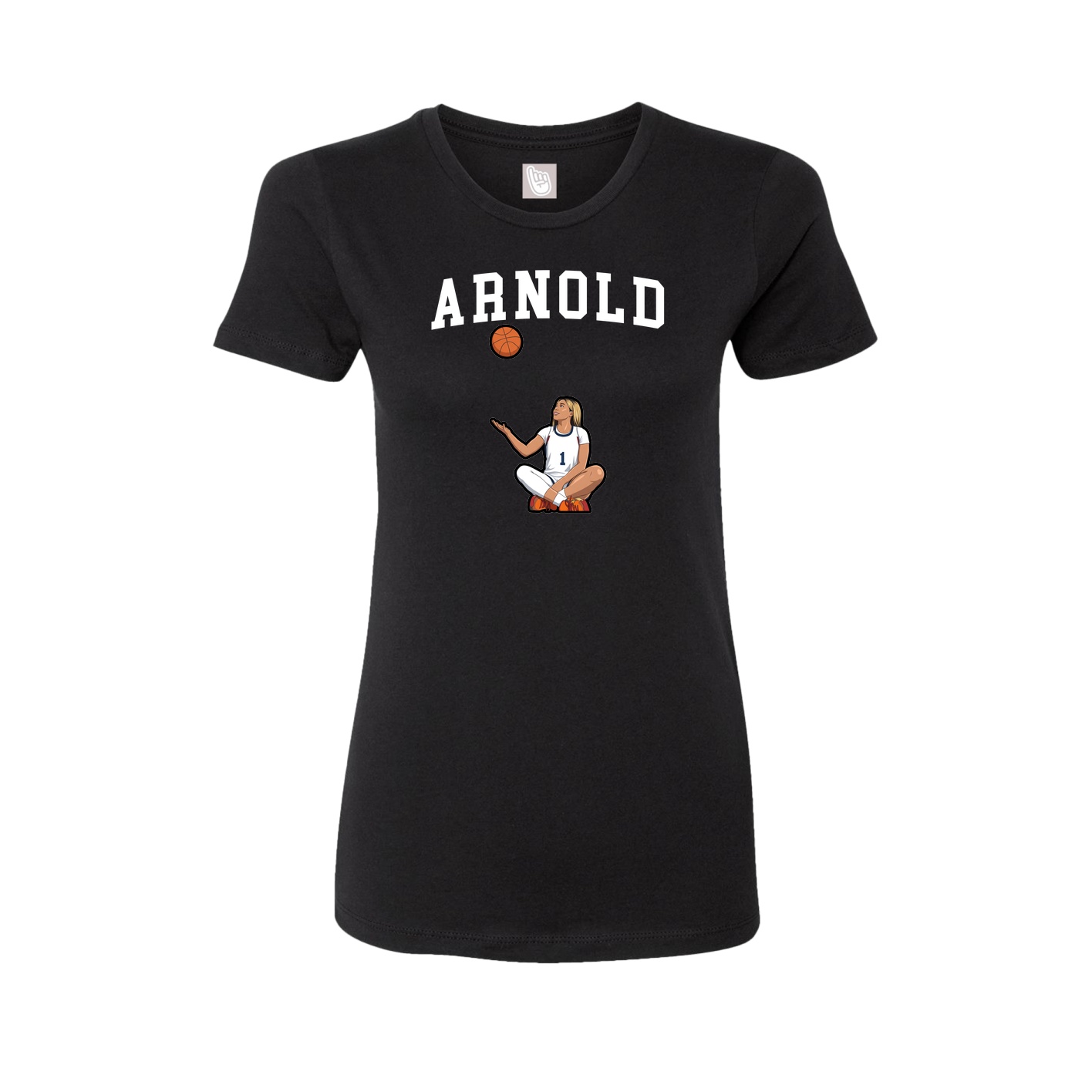 Fitted Women's Tee — Shirsey in Black
