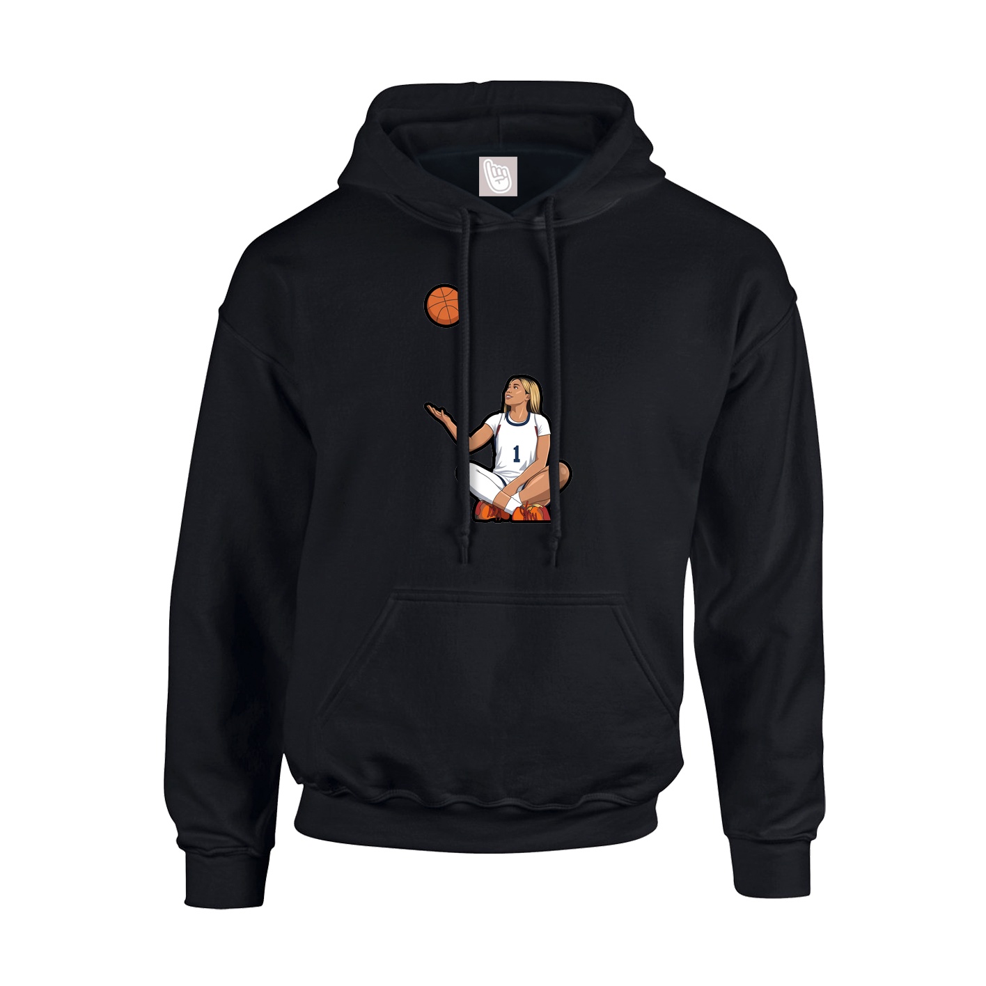 Youth Hoodie — Name Vertical in Black