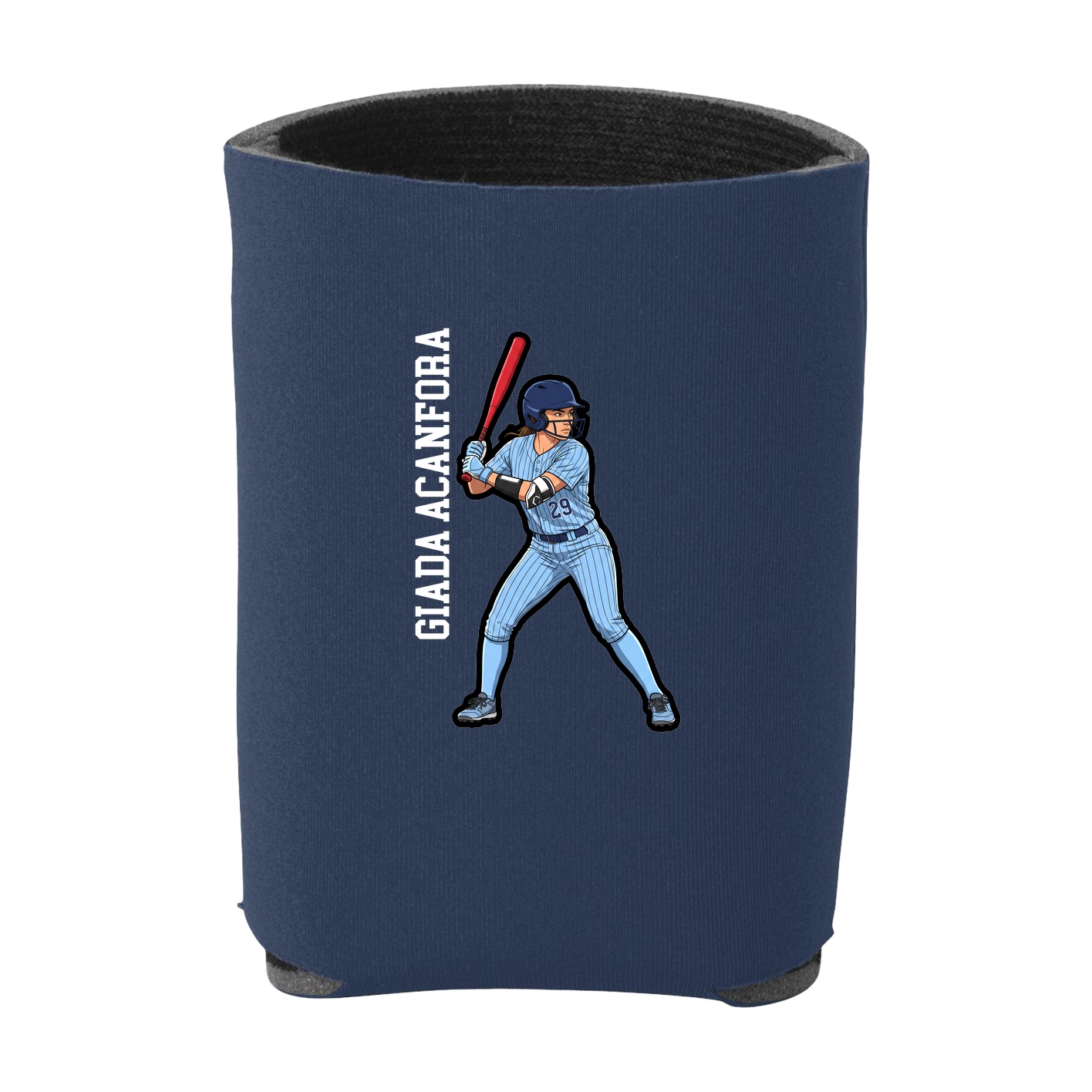 Can Holder — Name Vertical in Navy