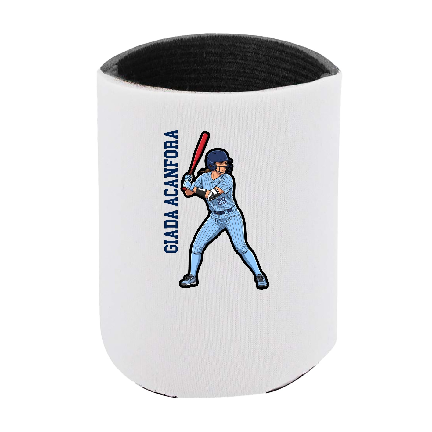 Can Holder — Name Vertical in White